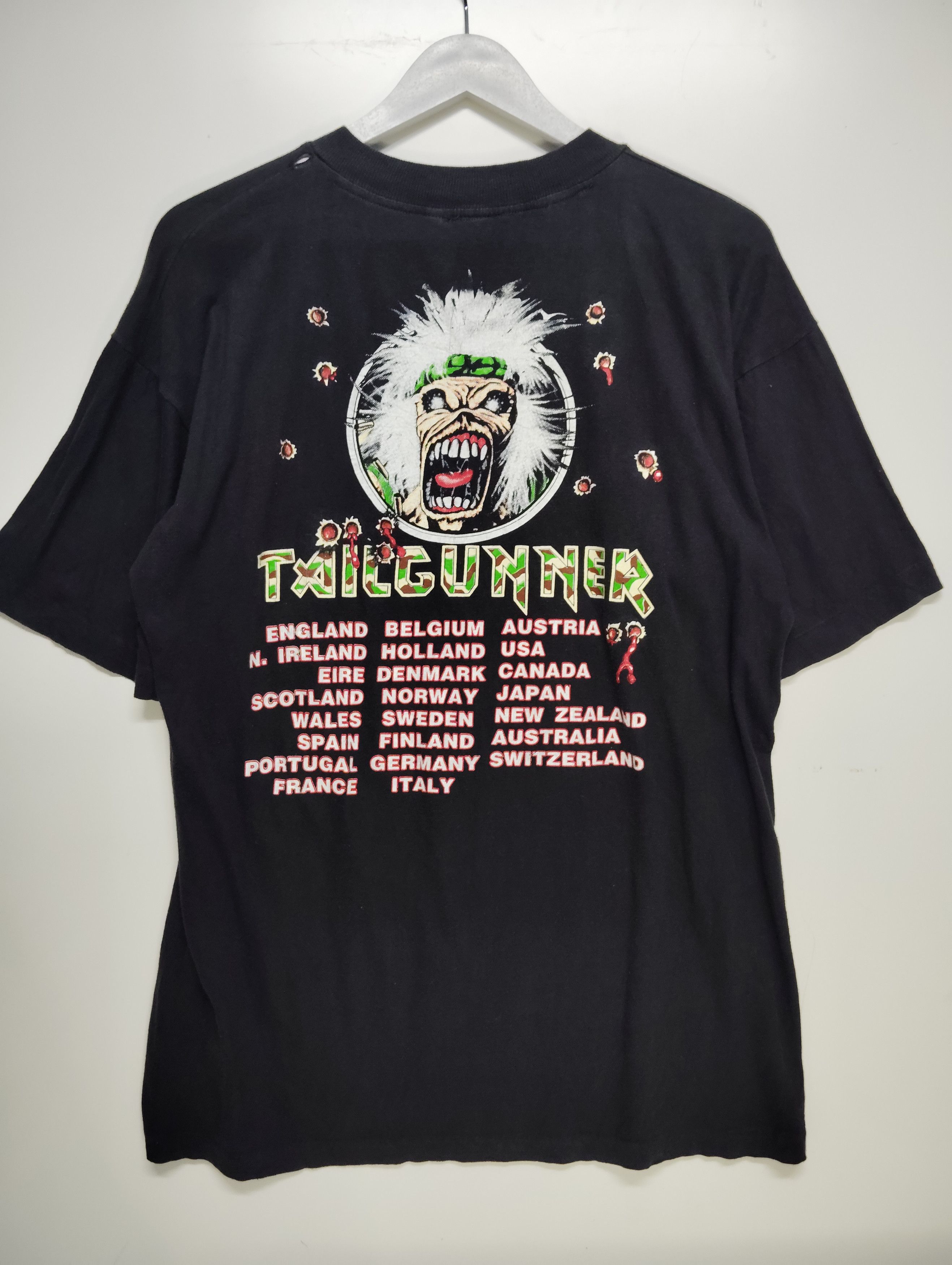 Band Tees × Iron Maiden × Vintage Vintage Iron Maiden World Tour 1990 Size US XL / EU 56 / 4 - 4 Thumbnail