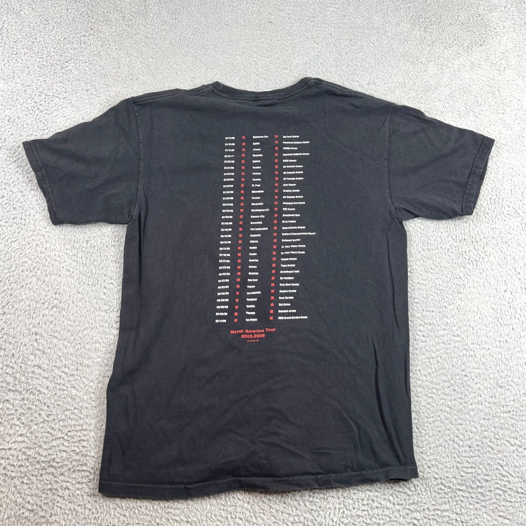 Hanes VINTAGE Bon Jovi Have A Nice Day Tour Concert T-Shirt M Black Short Sleeve Mens Size US M / EU 48-50 / 2 - 5 Thumbnail