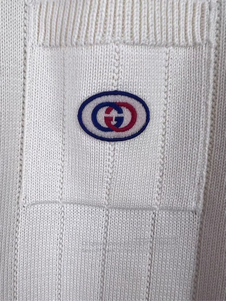 Gucci Gucci Embroidered double G logo striped gold buckle knitte Size XL / US 12-14 / IT 48-50 - 7 Thumbnail