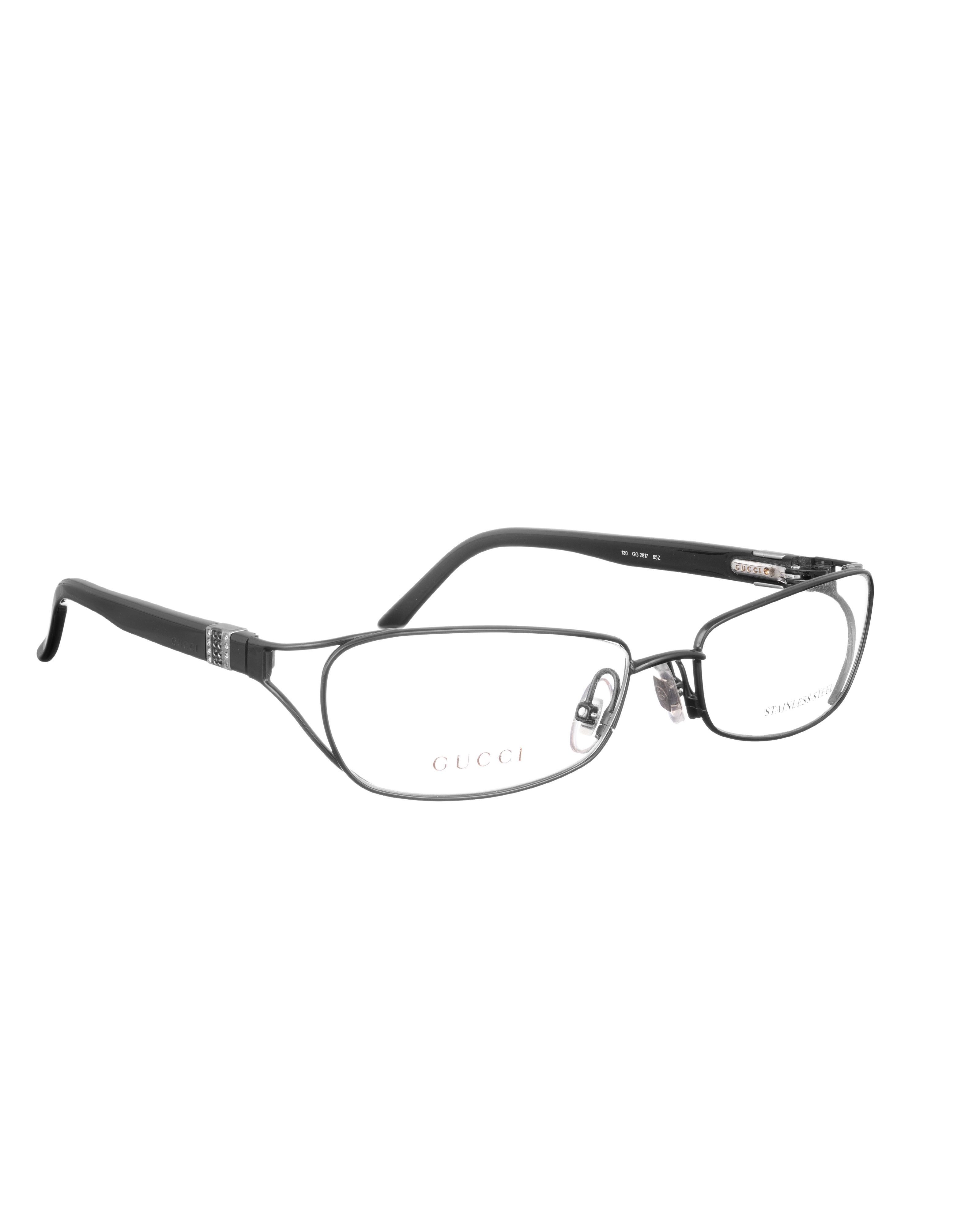 Gucci Gucci 00s Black Glasses with Little Gems Size ONE SIZE - 2 Thumbnail
