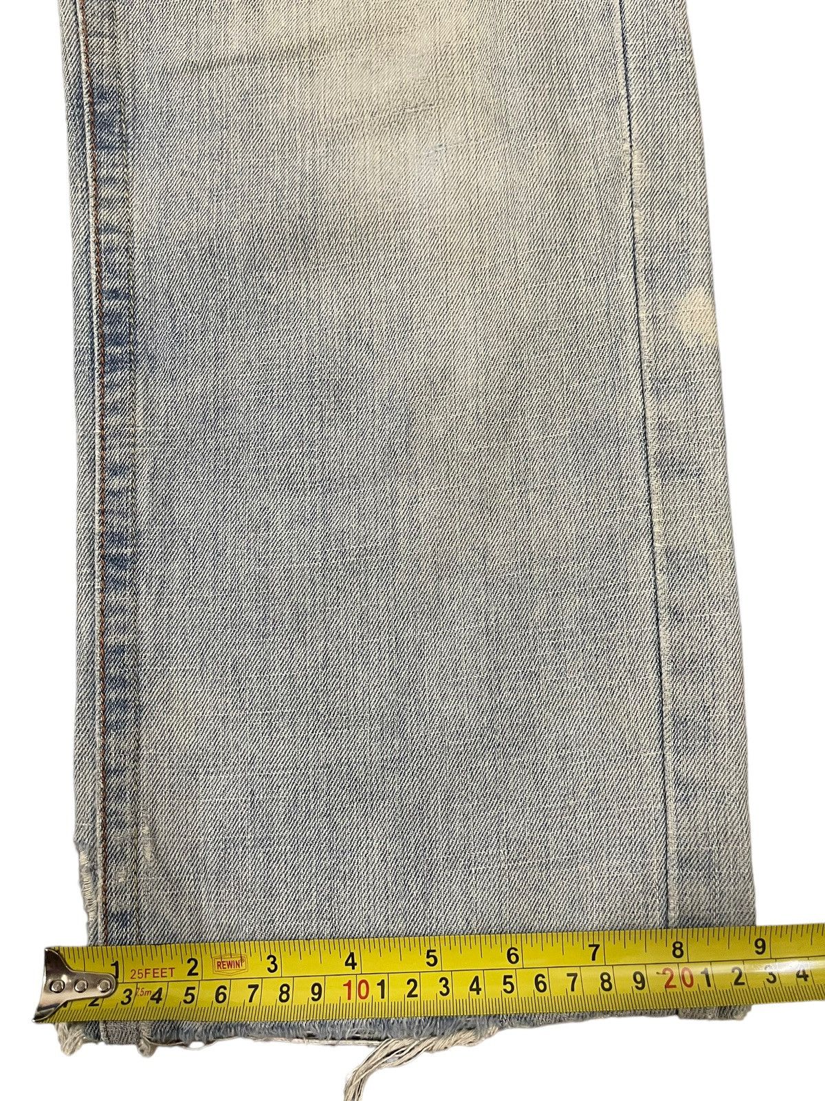 14th Addiction Vintage Japanese Brand Blue Wash Distressed Baggy Jeans Size US 31 - 14 Thumbnail