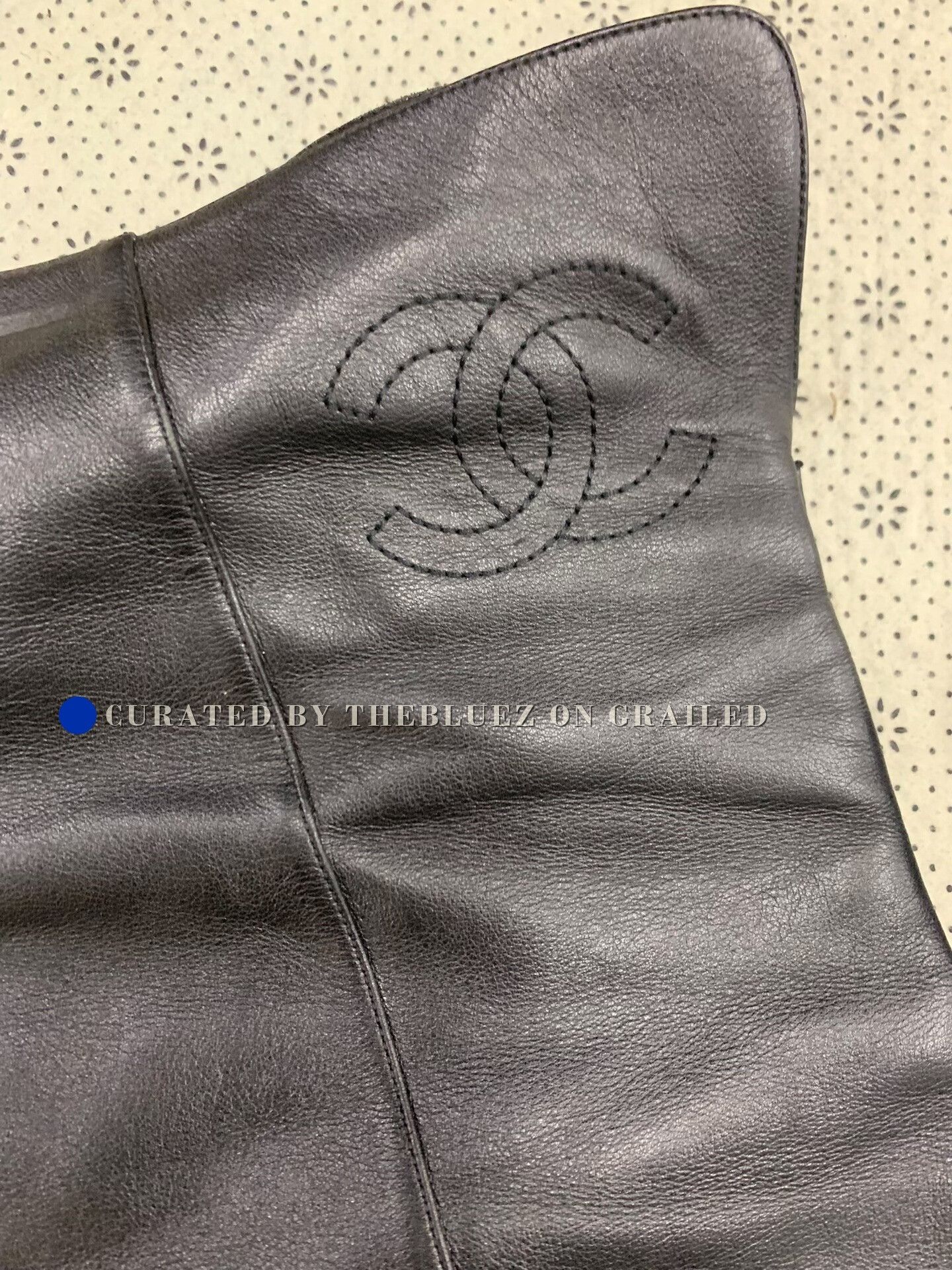 Chanel Chanel Black Over-the-Knee Leather Boots Size US 6.5 / IT 36.5 - 3 Thumbnail