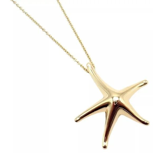 Tiffany & Co. Tiffany & Co 18k Yellow Gold Large Starfish Pendant Necklace Size ONE SIZE - 10 Thumbnail