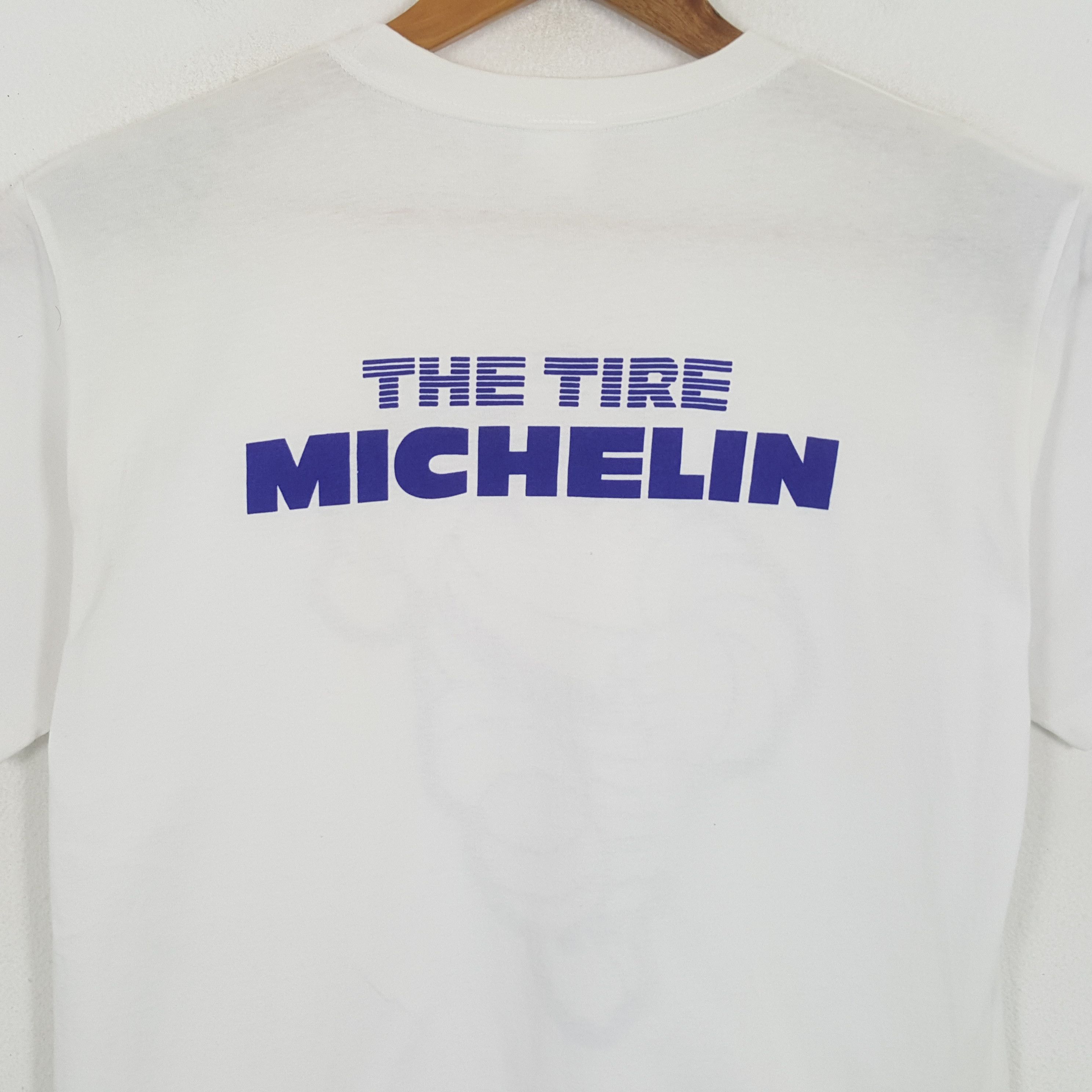 Japanese Brand × Vintage Vintage THE TIRE MICHELIN Formula One Racing T-Shirts Size US L / EU 52-54 / 3 - 4 Thumbnail