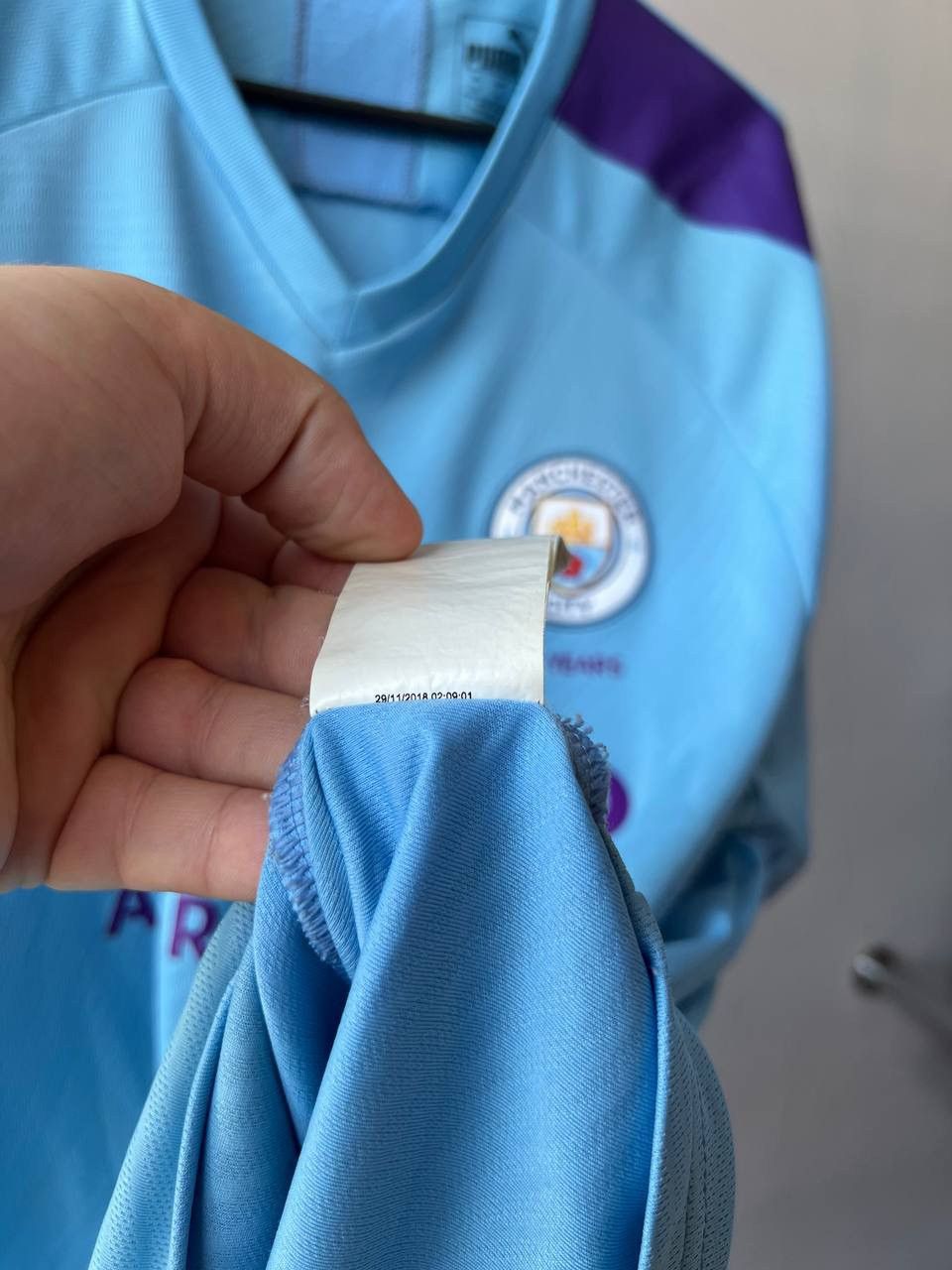 Puma 2019/20 MANCHESTER CITY HOME SOCCER JERSEY FOOTBALL SHIRT XL Size US XL / EU 56 / 4 - 11 Thumbnail