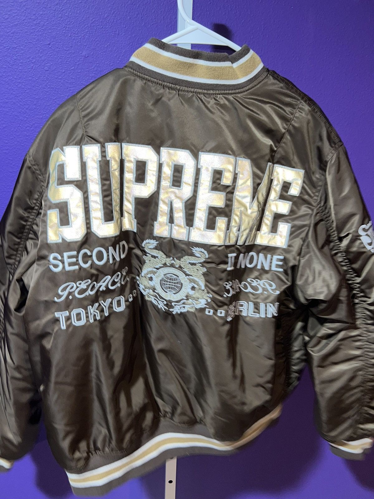 Supreme Supreme second to none MA-1 jacket Size US L / EU 52-54 / 3 - 2 Thumbnail