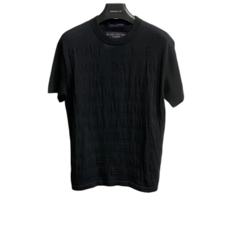 Louis Vuitton Louis Vuitton Black Logo Short Sleeve Shirt Size US S / EU 44-46 / 1 - 1 Thumbnail
