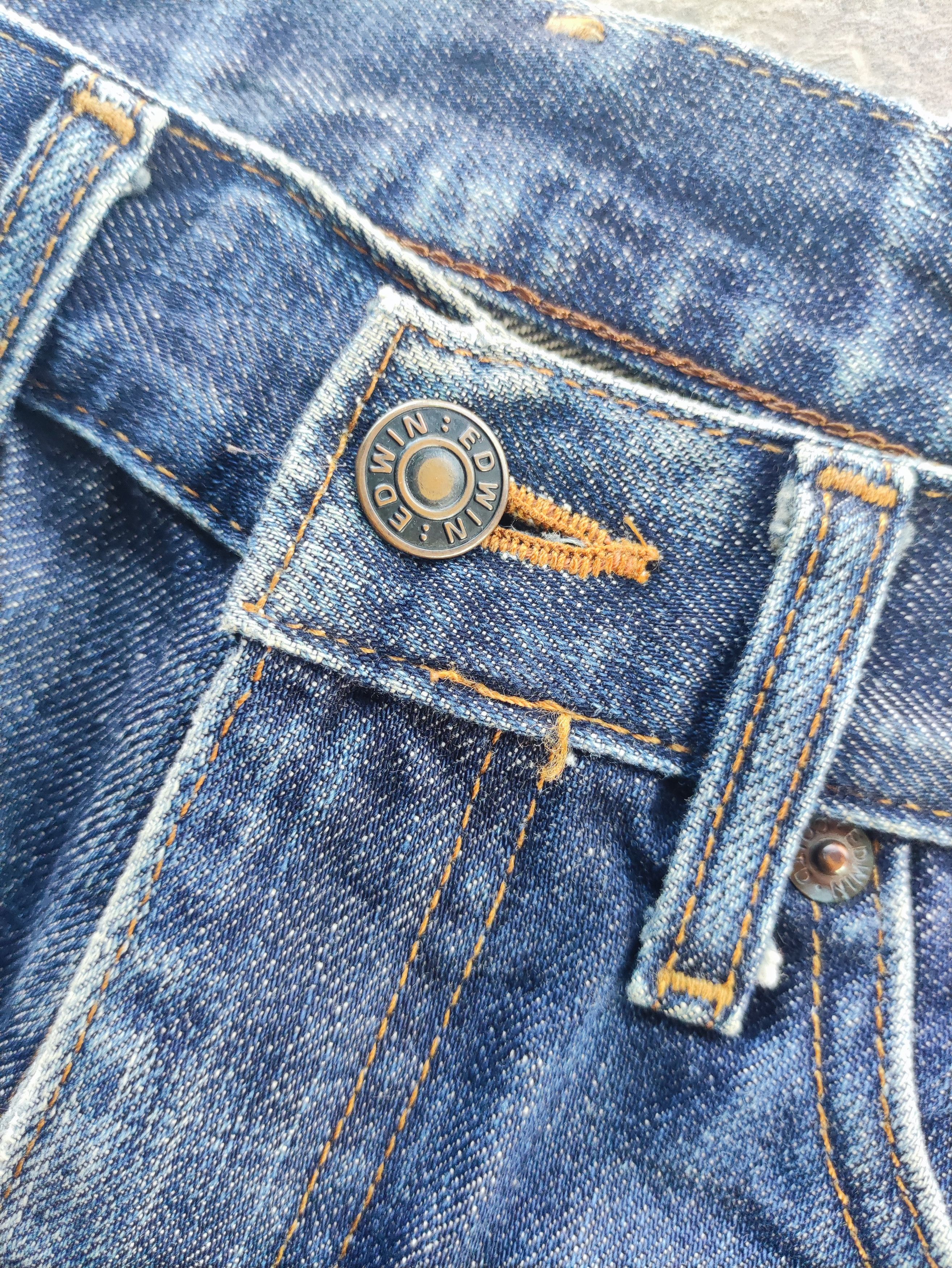 Edwin Vintage Edwin Brand Straight Denim Distressed Faded Pants Size US 29 - 5 Thumbnail