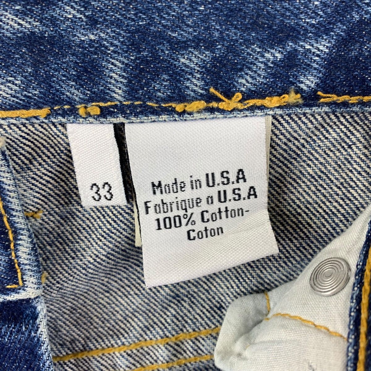 Calvin Klein × Vintage Vintage CALVIN KLEIN Straight cut blue jeans Size US 33 - 22 Thumbnail