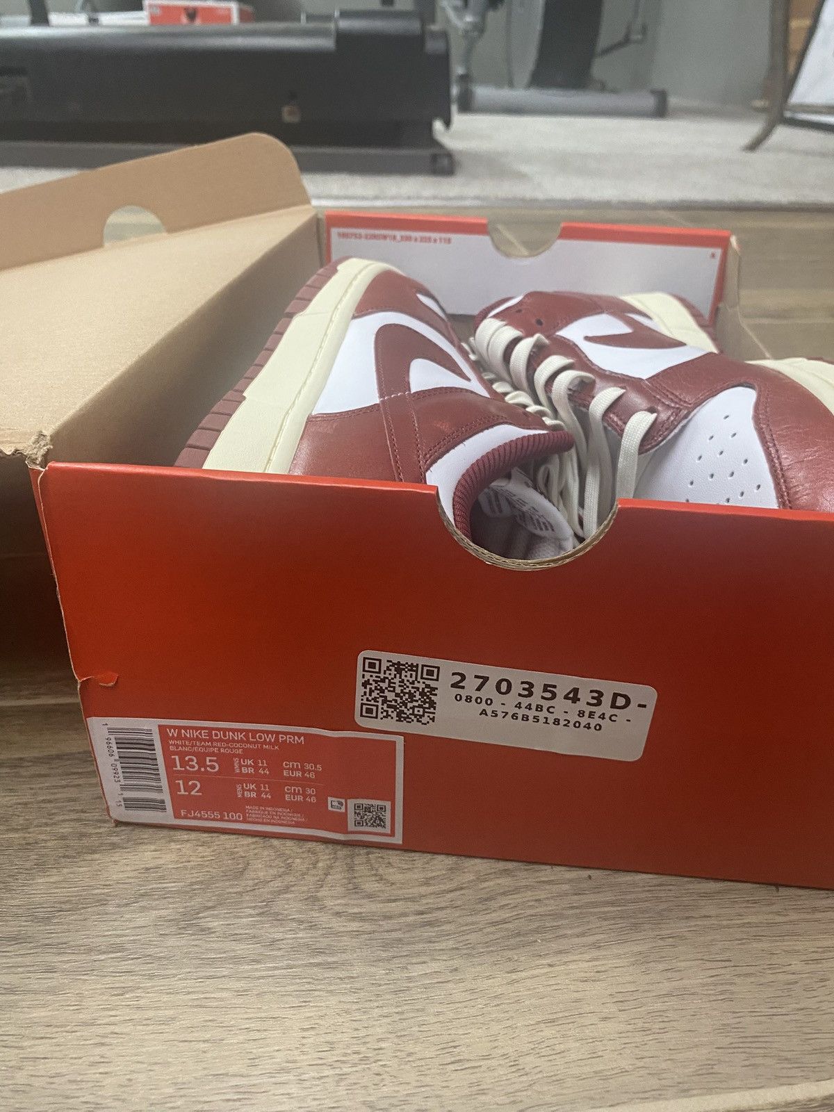 Nike Nike Dunk vintage red Size US 12 / EU 45 - 5 Thumbnail