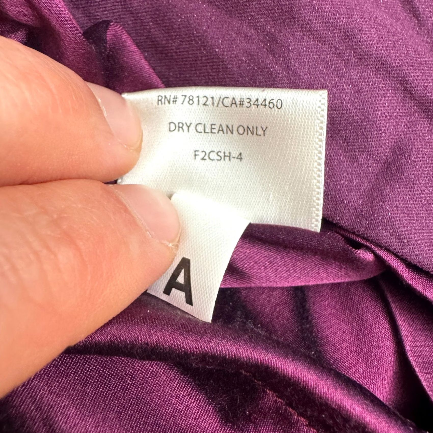 Eileen Fisher Eileen Fisher Ruched Sheath Dress Womens 10P Purple Sleeveless V-Neck Lined Knee Length Petite Size L / US 10 / IT 46 - 7 Thumbnail