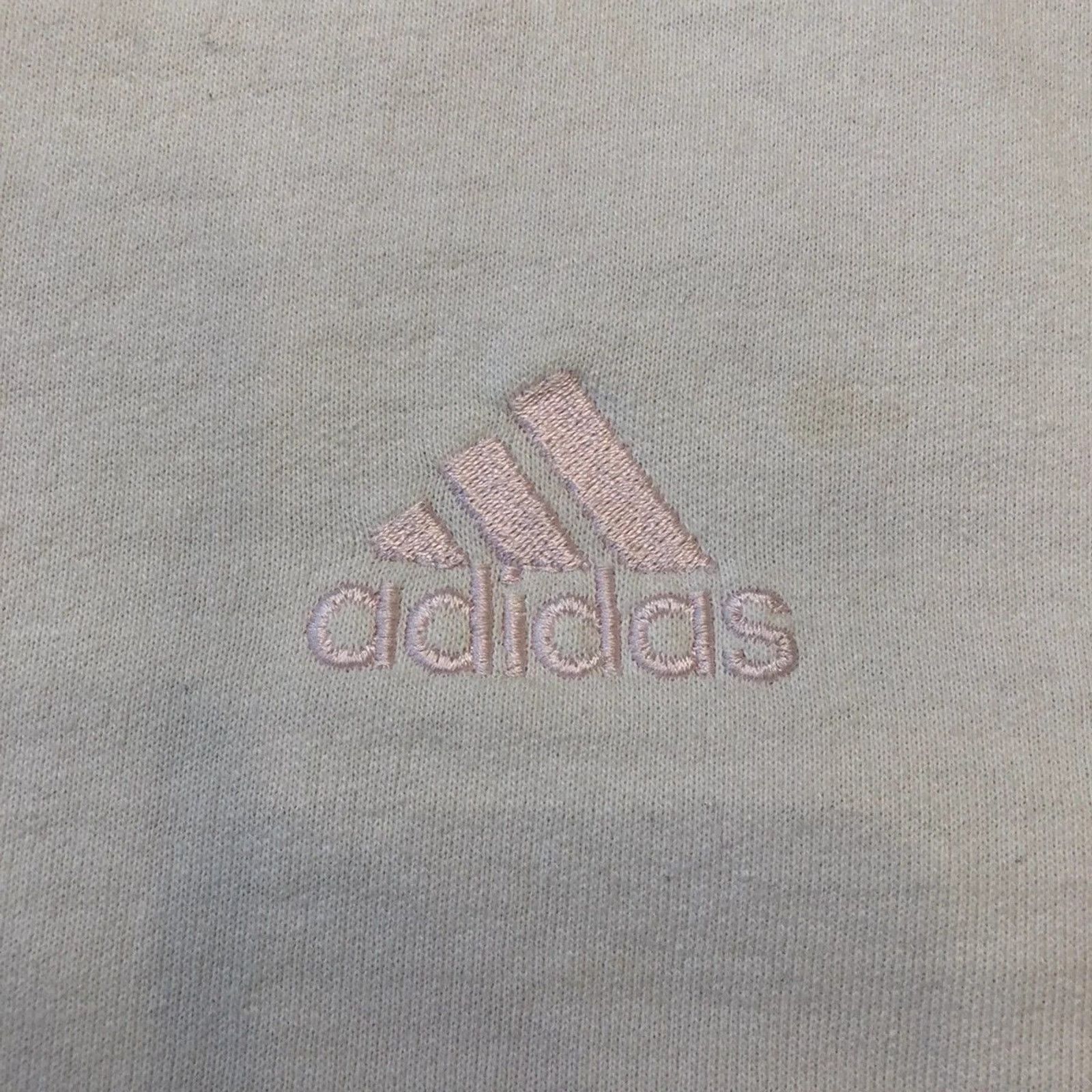 Adidas × Vintage Vintage 90s Adidas Essentials Sweatshirt Spellout Crew Size L / US 10 / IT 46 - 2 Thumbnail