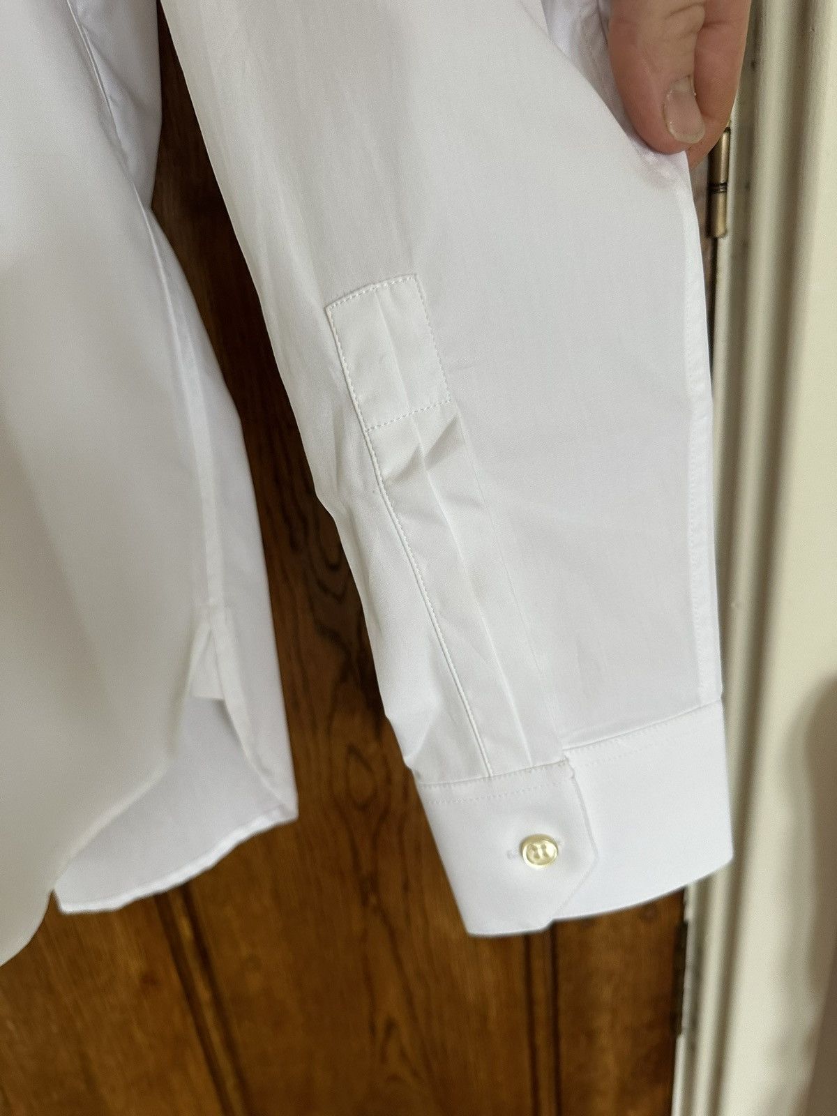 Saint Laurent Paris FW19 Saint Laurent fixed collar white shirt 40 Size 40R - 12 Thumbnail