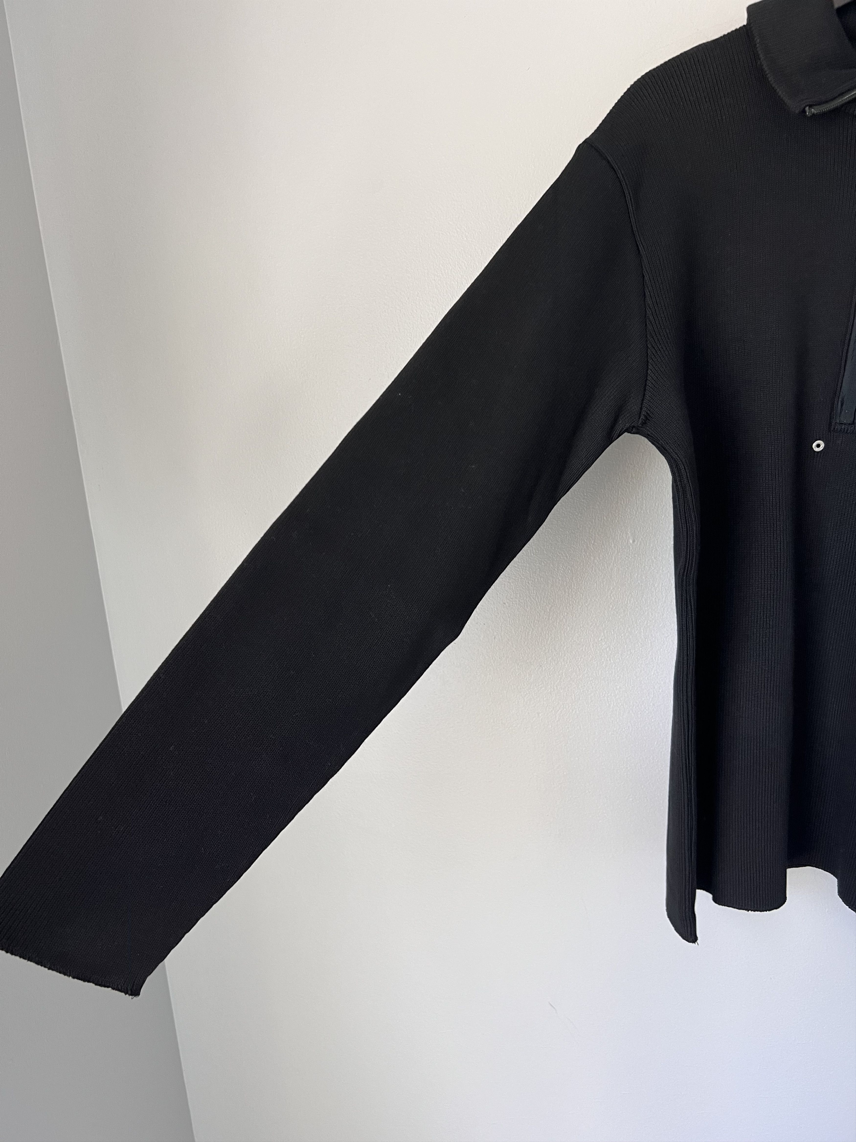 1017 ALYX 9SM 1017 Alyx 9SM Long Sleeve Knitted Polo in Black Size US XL / EU 56 / 4 - 3 Thumbnail