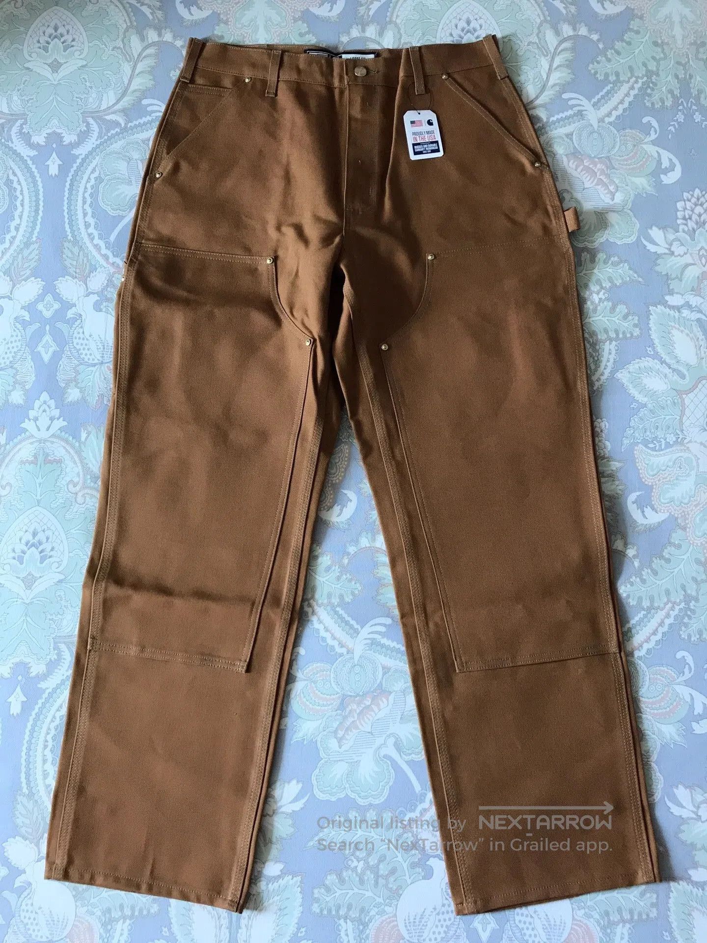 Carhartt Carhartt B01 BRN Canvas Work Pants W34L30. Size US 34 / EU 50 - 2 Thumbnail
