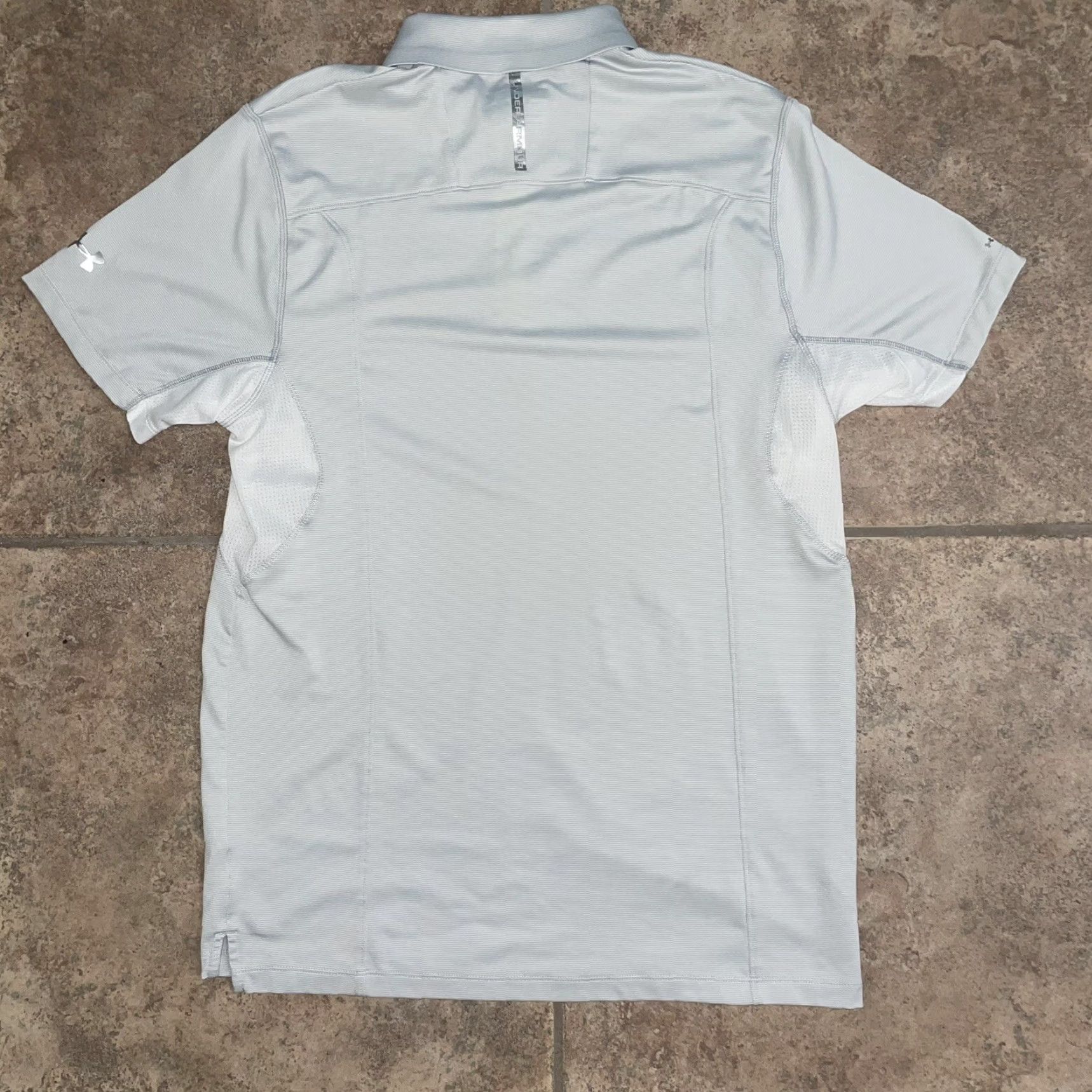 Under Armour Under Armour Short Sleeve Pullover Zip Mens M Gray Activewear T-Shirt Size US M / EU 48-50 / 2 - 4 Thumbnail