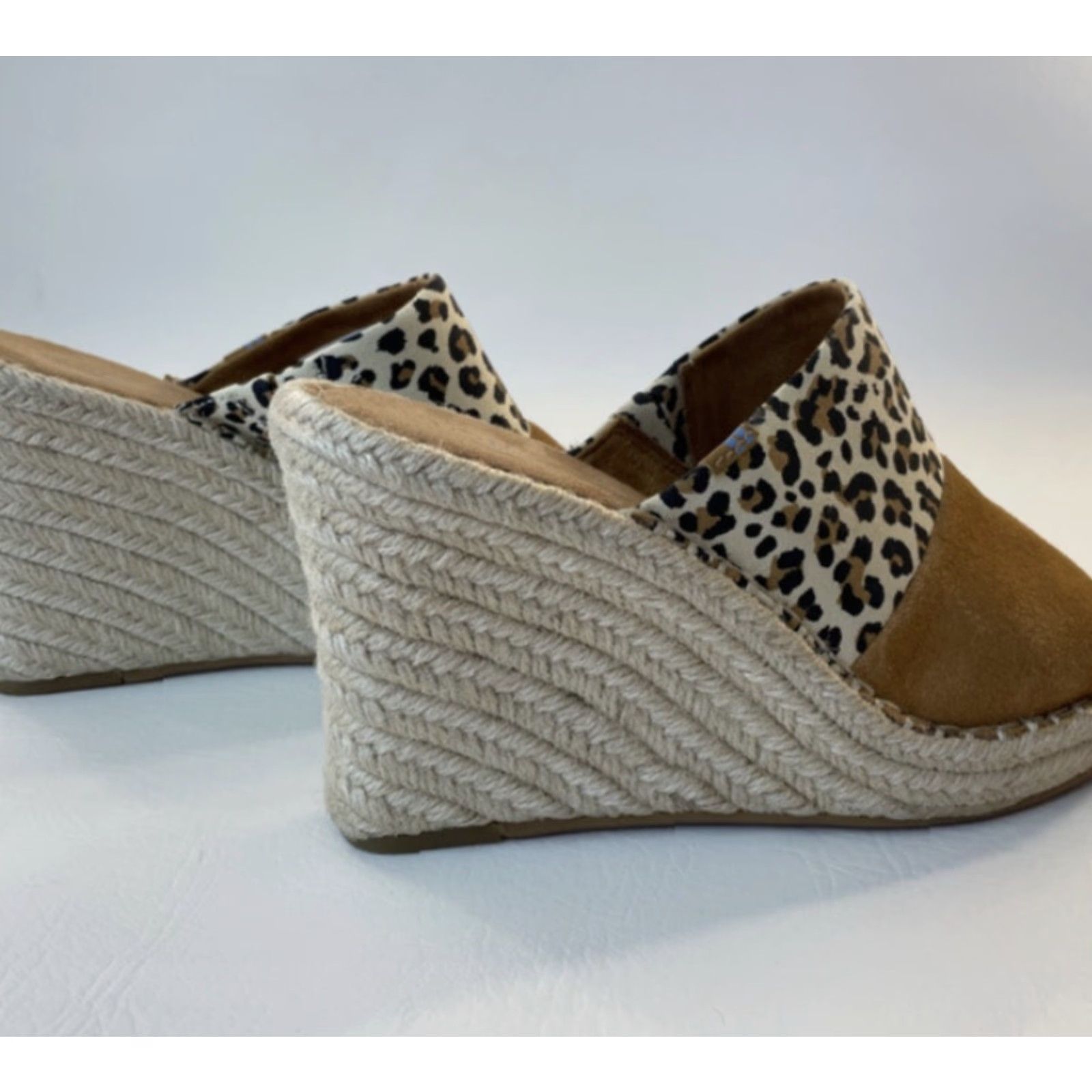 Toms TOMS Monica Espadrille Wedge Sandals Womens Size 8 Brown Casual Slip On High Heel Size US 8 / IT 38 - 5 Thumbnail