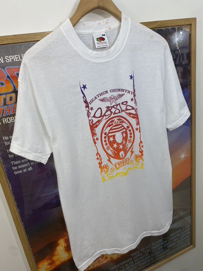 Band Tees 2002 Oasis Heathen Chemistry Album Promo Band T Shirt Size US M / EU 48-50 / 2 - 6 Thumbnail