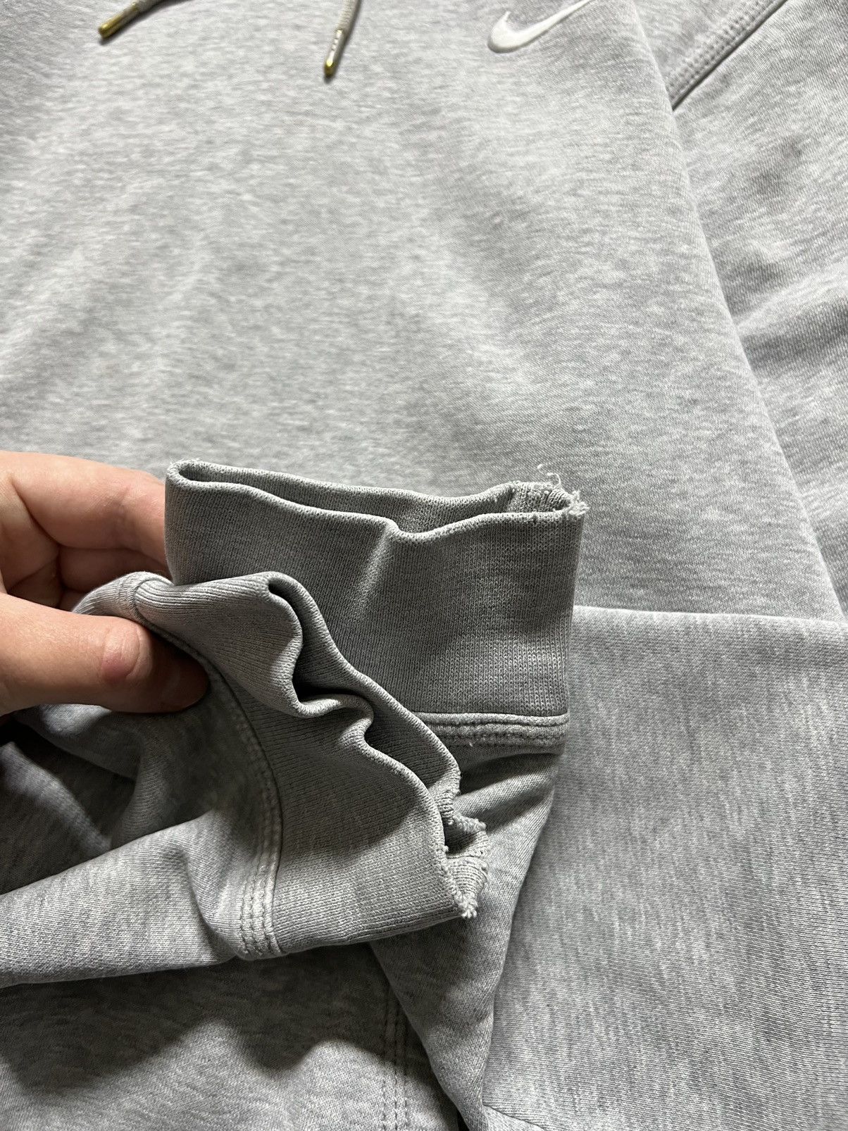 Nike × Vintage Vintage Y2k Nike 🩶 Mini Swoosh Faded Basic Blank Hoodie 00’s Size US S / EU 44-46 / 1 - 6 Thumbnail