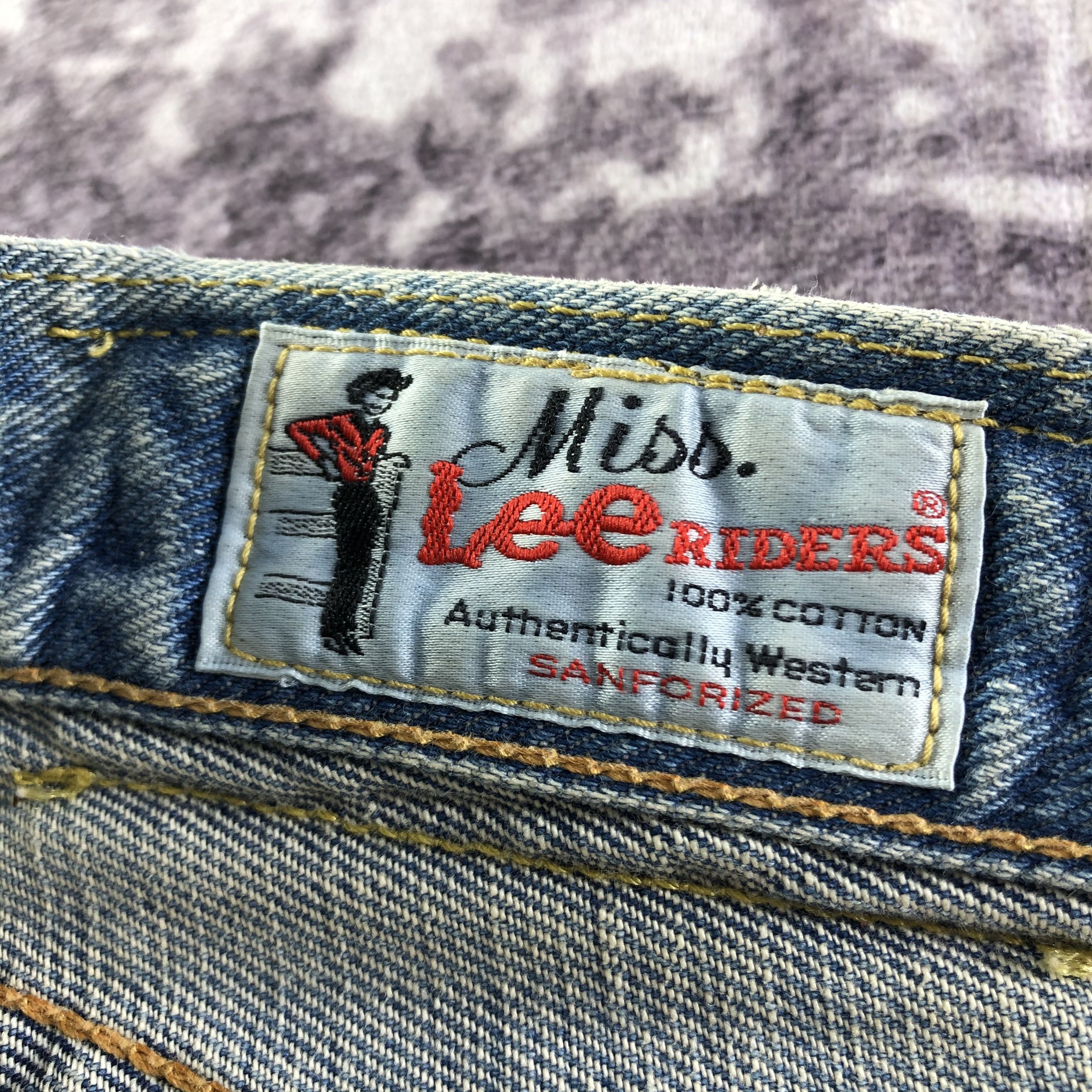 Lee × Vintage Vintage 90s High Waist Miss Lee Selvedge Jeans-JM3635 Size 26" / US 2 / IT 38 - 11 Thumbnail