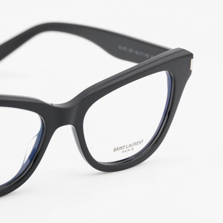 Saint Laurent Paris Saint Laurent SL472 001 Eyeglasses Black 52mm Cat Eye Frame Size ONE SIZE - 6 Thumbnail