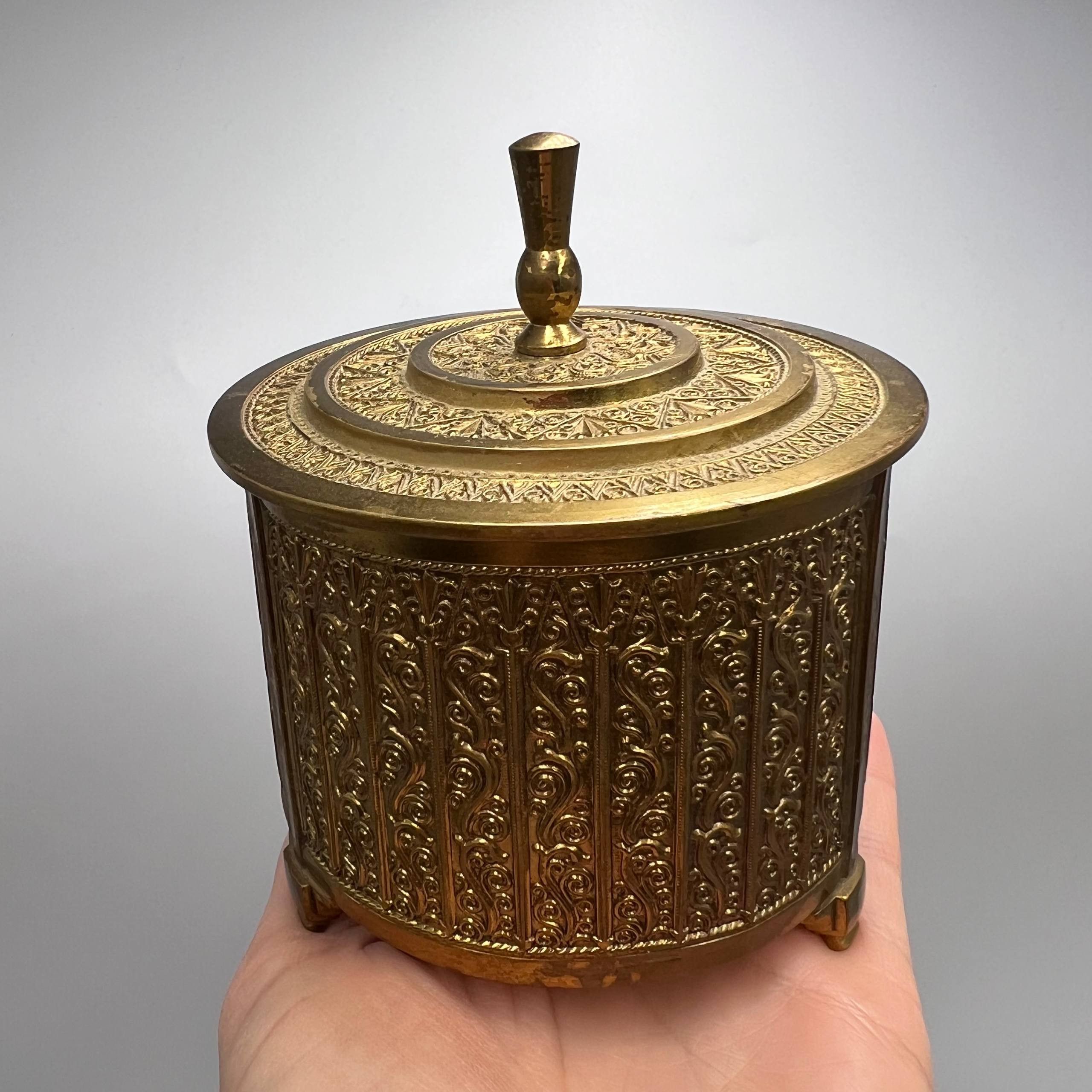 Vintage Erhard & Sohne Vintage Gilded Tin Metal Cigarette Box Set Size ONE SIZE - 6 Thumbnail