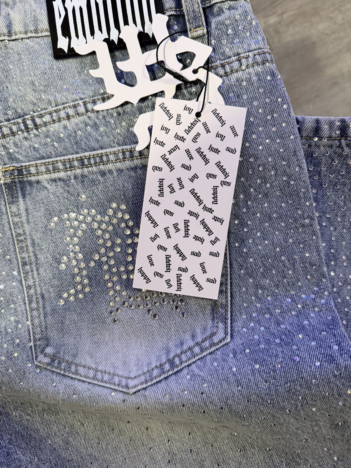 Other Mixed Emotions Rhines stone Jeans Size US 36 / EU 52 - 9 Thumbnail