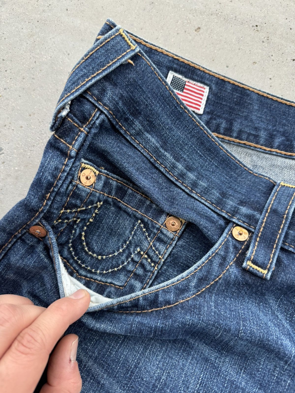 True Religion × Vintage True Religion Denim Jeans Pants rare Size US 36 / EU 52 - 5 Thumbnail