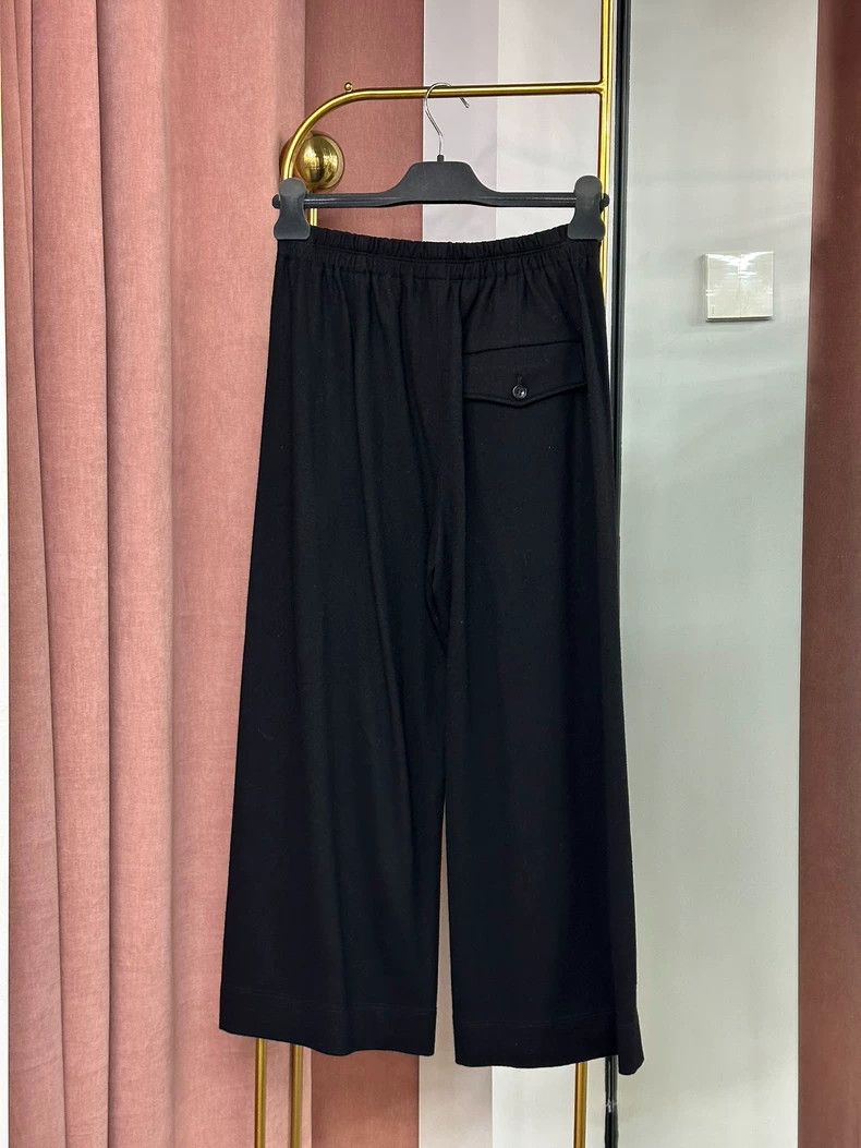 Helmut Lang HELMUT LANG Black wide-legged trousers Size 26" / US 2 / IT 38 - 2 Thumbnail