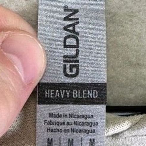 Gildan Gildan Sweatshirt Mens M Beige Heavy Blend Hoodie Rocks Roots Pullover EUC Size US M / EU 48-50 / 2 - 4 Thumbnail