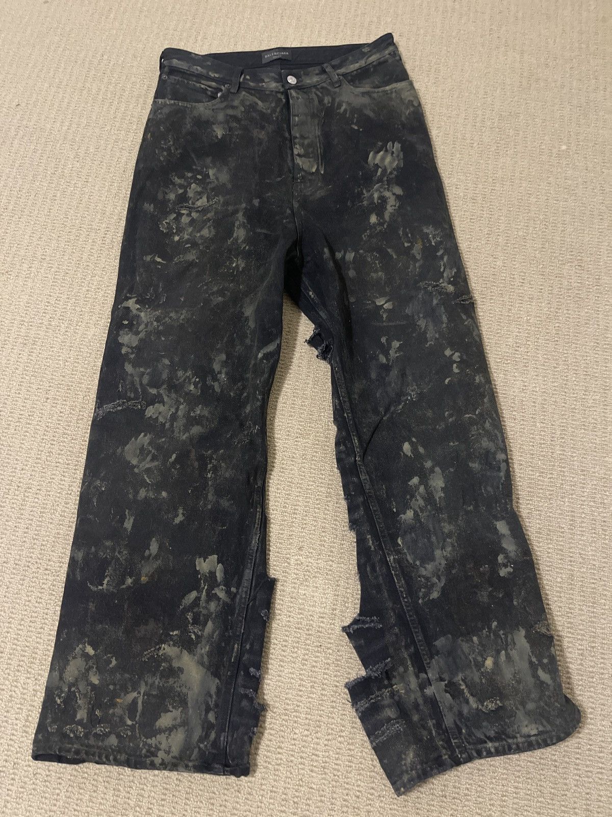 Balenciaga 2024 mud show slashed denim Size US 32 / EU 48 - 1 Thumbnail