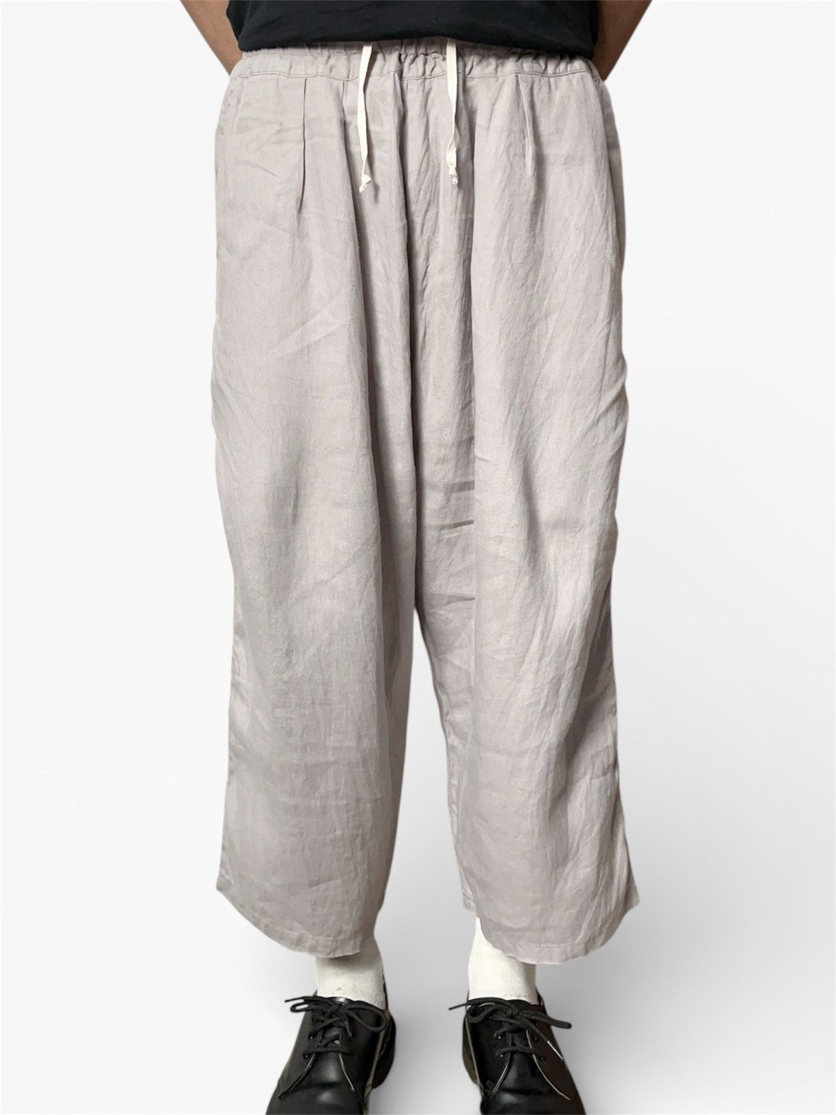 Kapital Kapital Linen 3/4 Wide Leg Pants Size US 28 / EU 44 - 2 Thumbnail