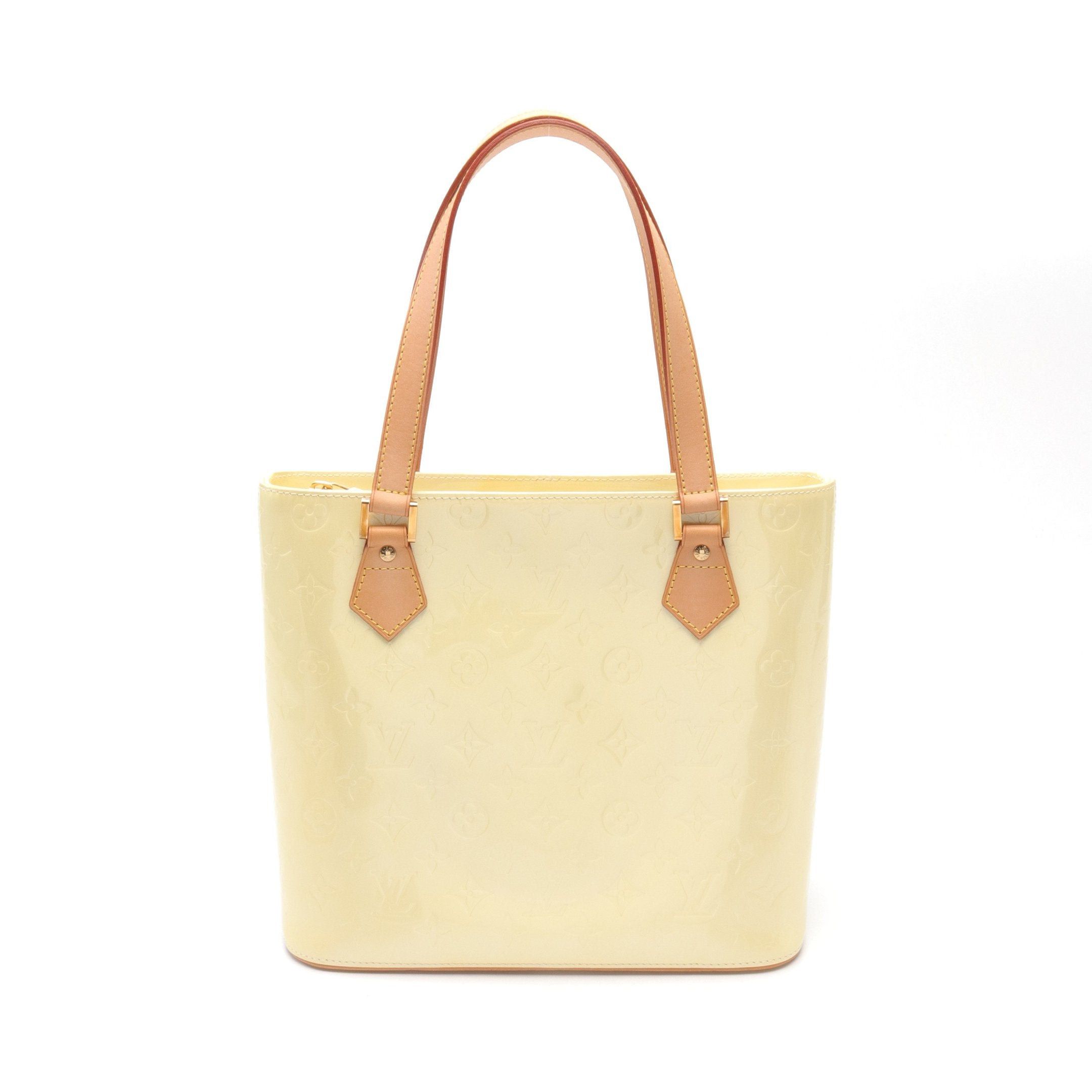 Louis Vuitton Louis Vuitton Houston Monogram Vernis Lime Yellow Handbag Leather Light Size ONE SIZE - 1 Thumbnail