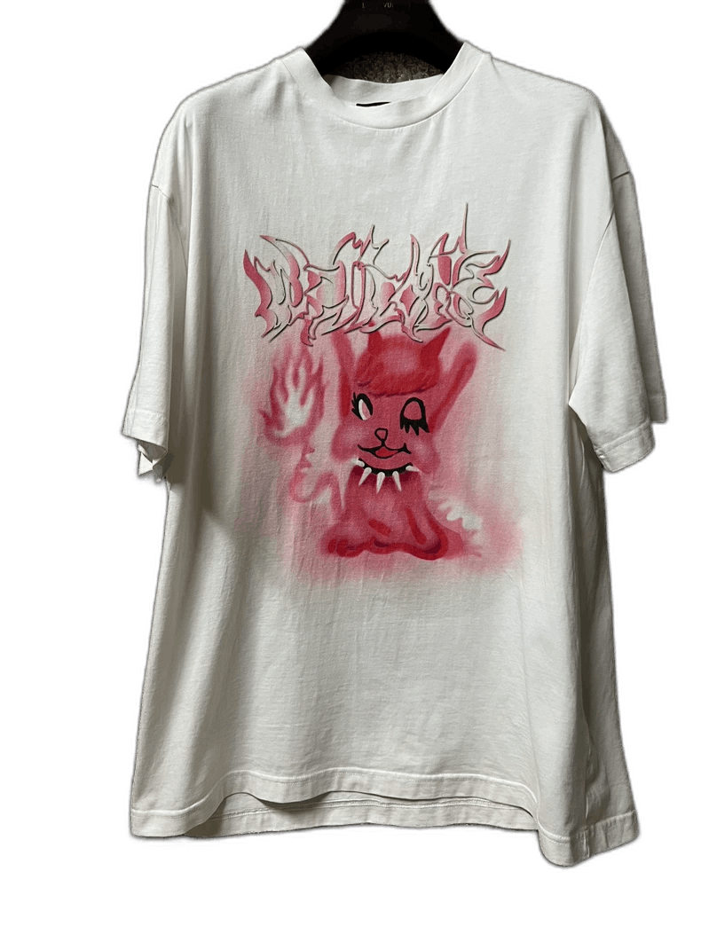 Balenciaga WE11DONE White Graphic Short Sleeve T Size US M / EU 48-50 / 2 - 1 Thumbnail