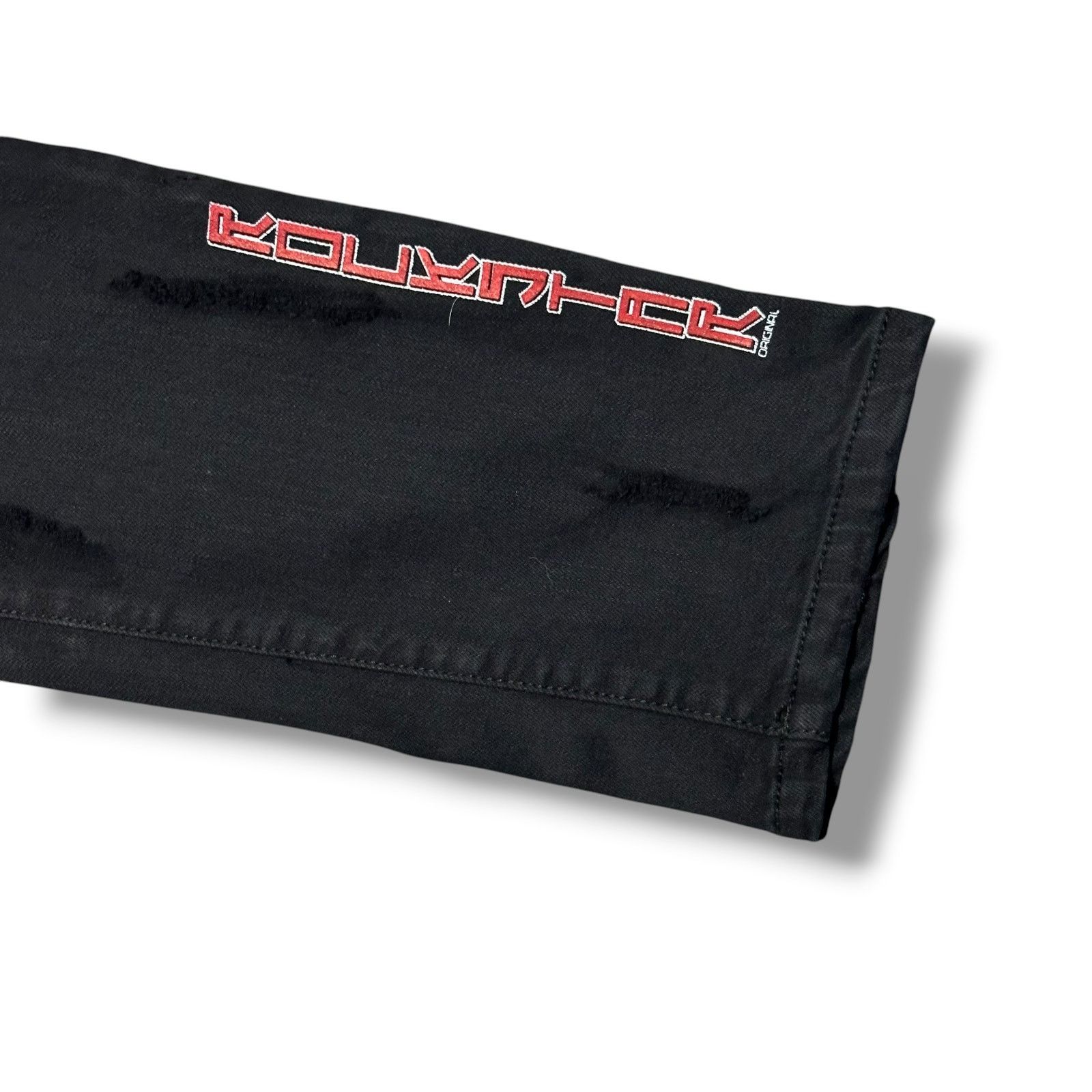 Rockstar Energy Rockstar Original Sushi Black Moto Biker Jeans Studded Punk Size US 32 / EU 48 - 3 Thumbnail