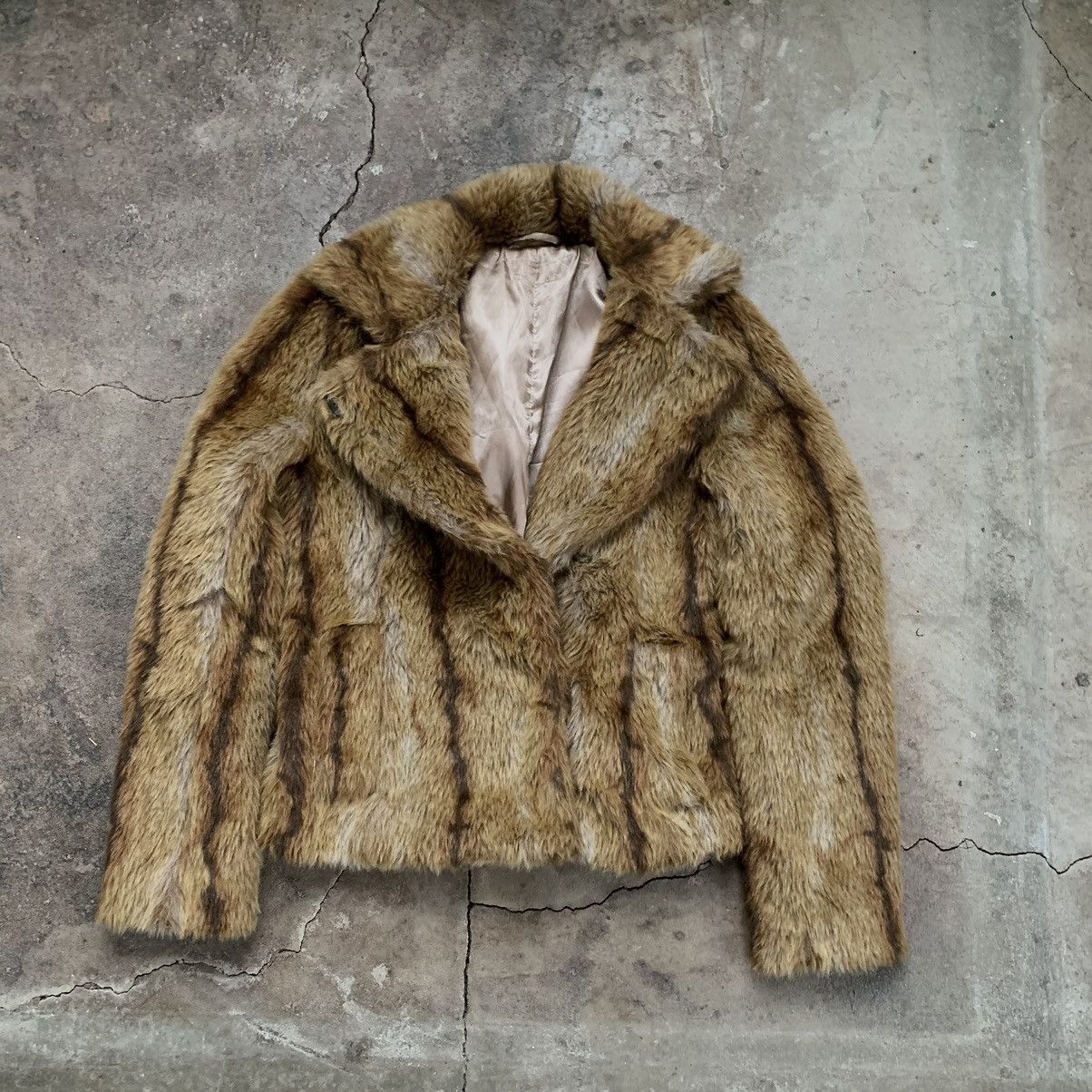 If Six Was Nine Vintage 00s Y2K Faux Fur Cropped Jacket japanese Size S / US 4 / IT 40 - 10 Thumbnail