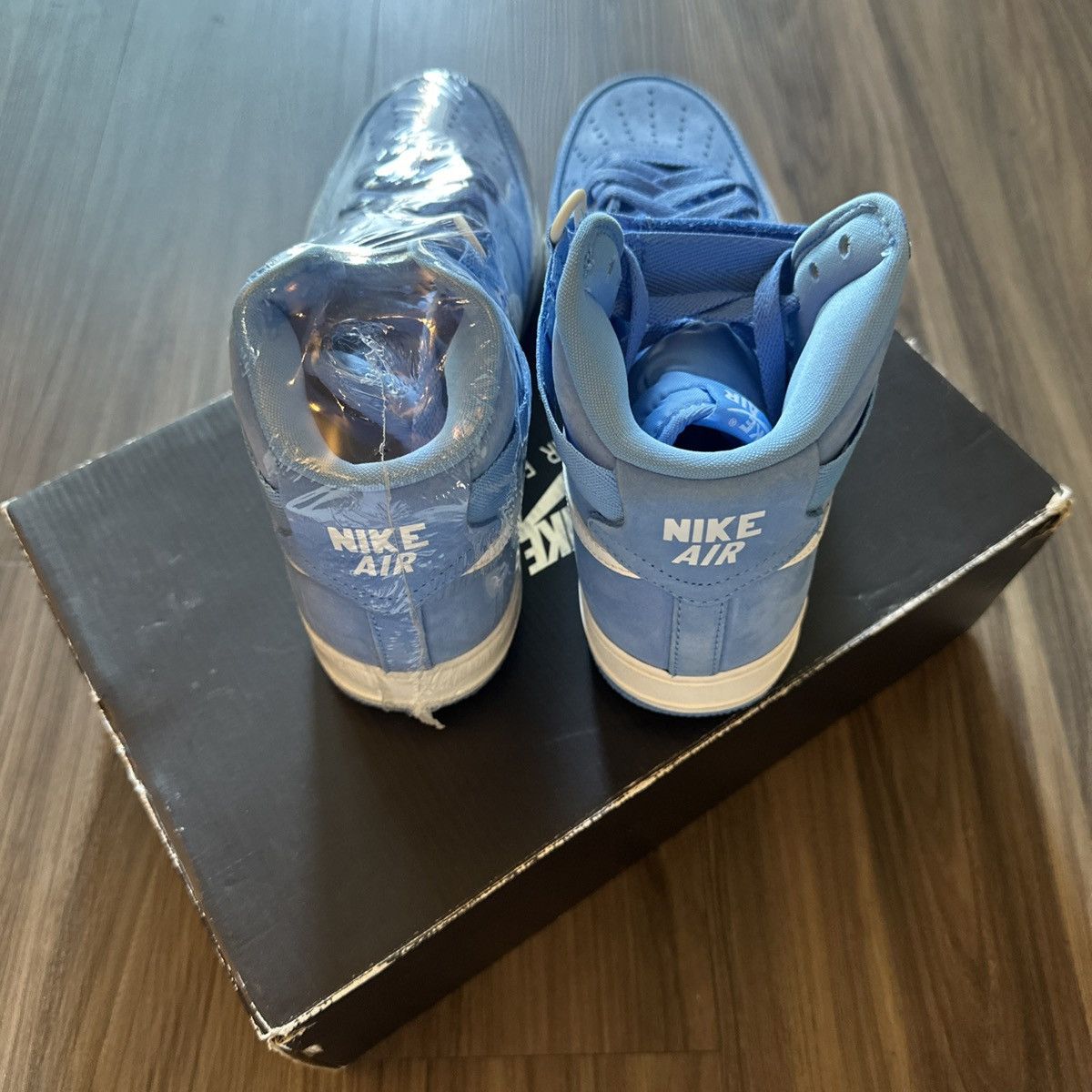 Nike Nike Air Force 1 Hi Retro QS University Blue Men’s 9.5 UNC Size US 9.5 / EU 42-43 - 4 Thumbnail