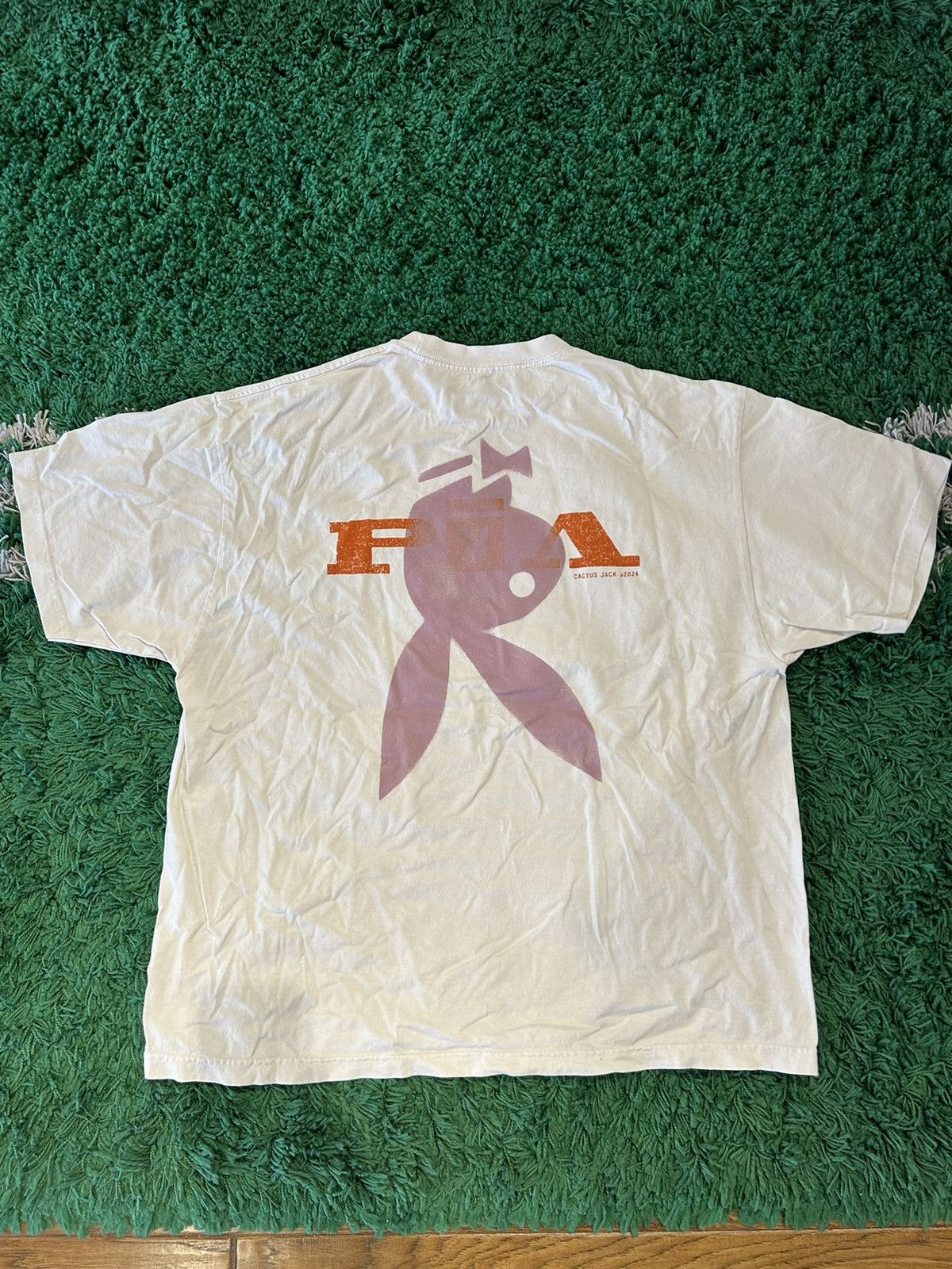 Playboy × Travis Scott Travis Scott Playboy Tee White Size US XXL / EU 58 / 5 - 4 Thumbnail