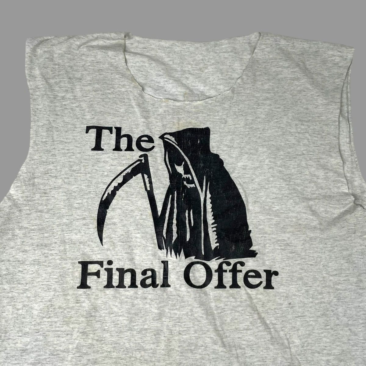Vintage Vintage 90s grim reaper t shirt Size US XL / EU 56 / 4 - 2 Thumbnail