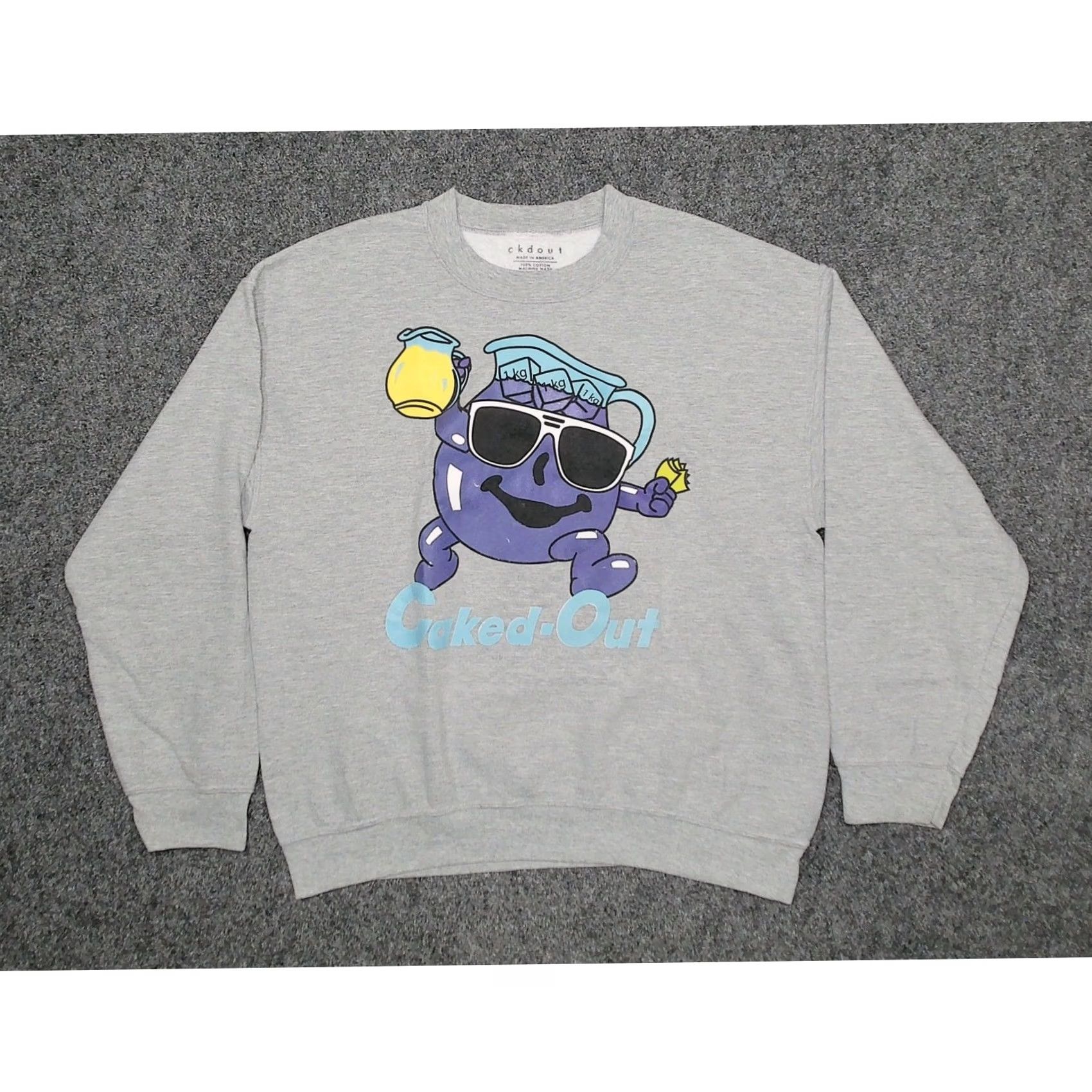 Vintage VINTAGE Y2K Kool Aid Man Purple Drank Boxy Sweatshirt Mens L Oversized Caked Out Size US L / EU 52-54 / 3 - 3 Thumbnail