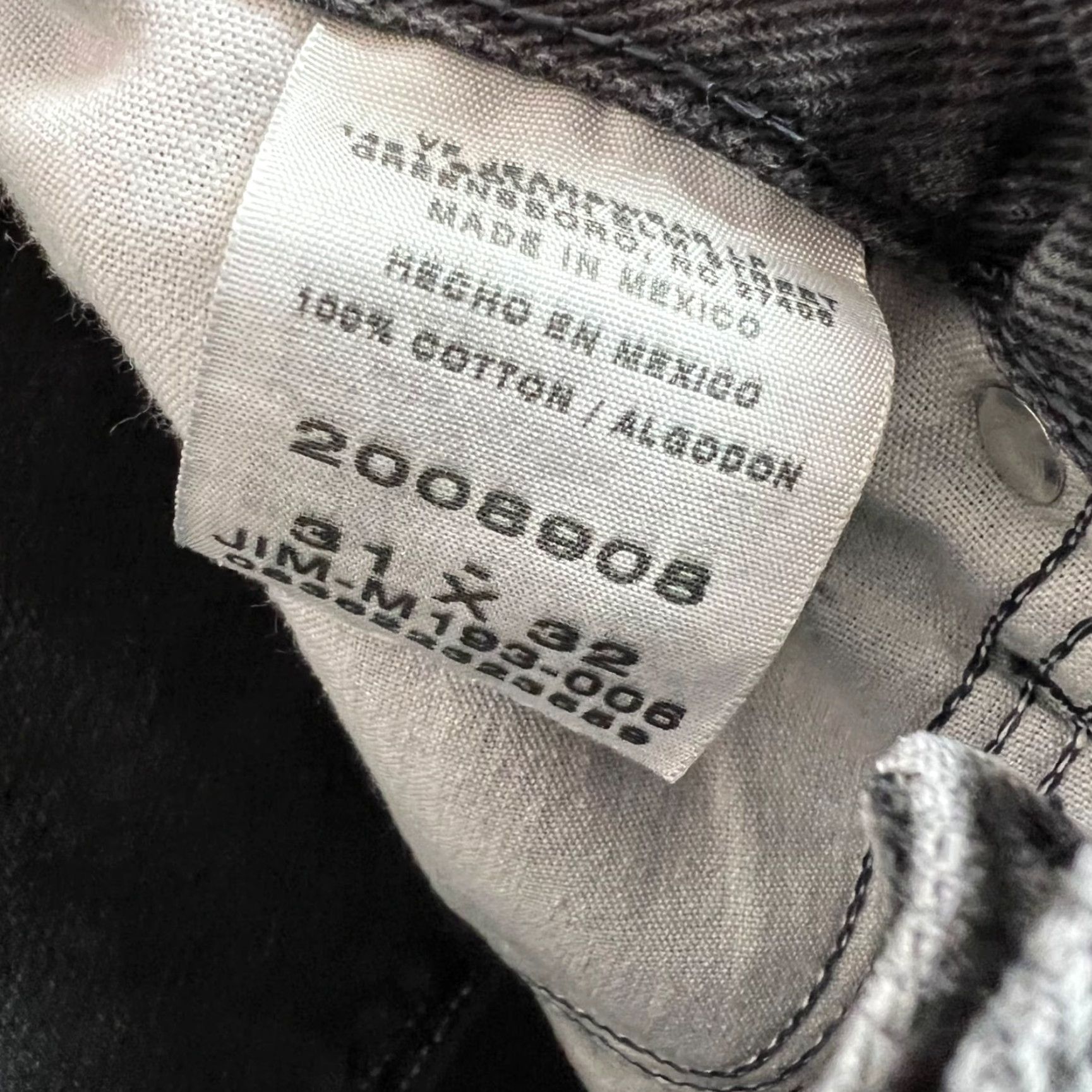 Lee Lee Jeans Black Regular Fit 31x32 100% Cotton Denim Straight Mens Vintage Cotton Denim Lee Regular Fit Black Jeans 31x32 Mens Size US 31 - 4 Thumbnail