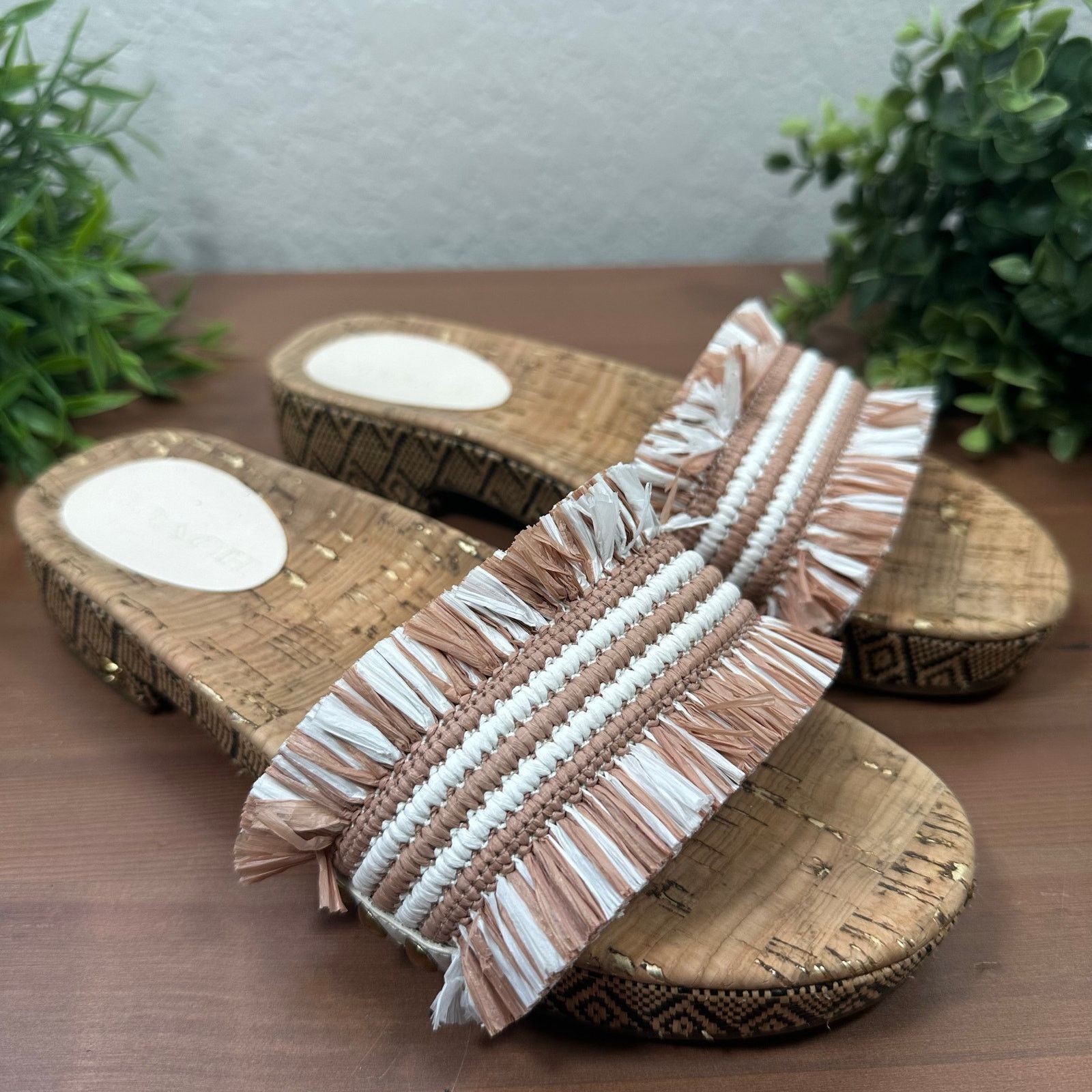 Coach Coach Women's Brayden Cork Raffia Sandals Size 6 Size US 6 / IT 36 - 3 Thumbnail