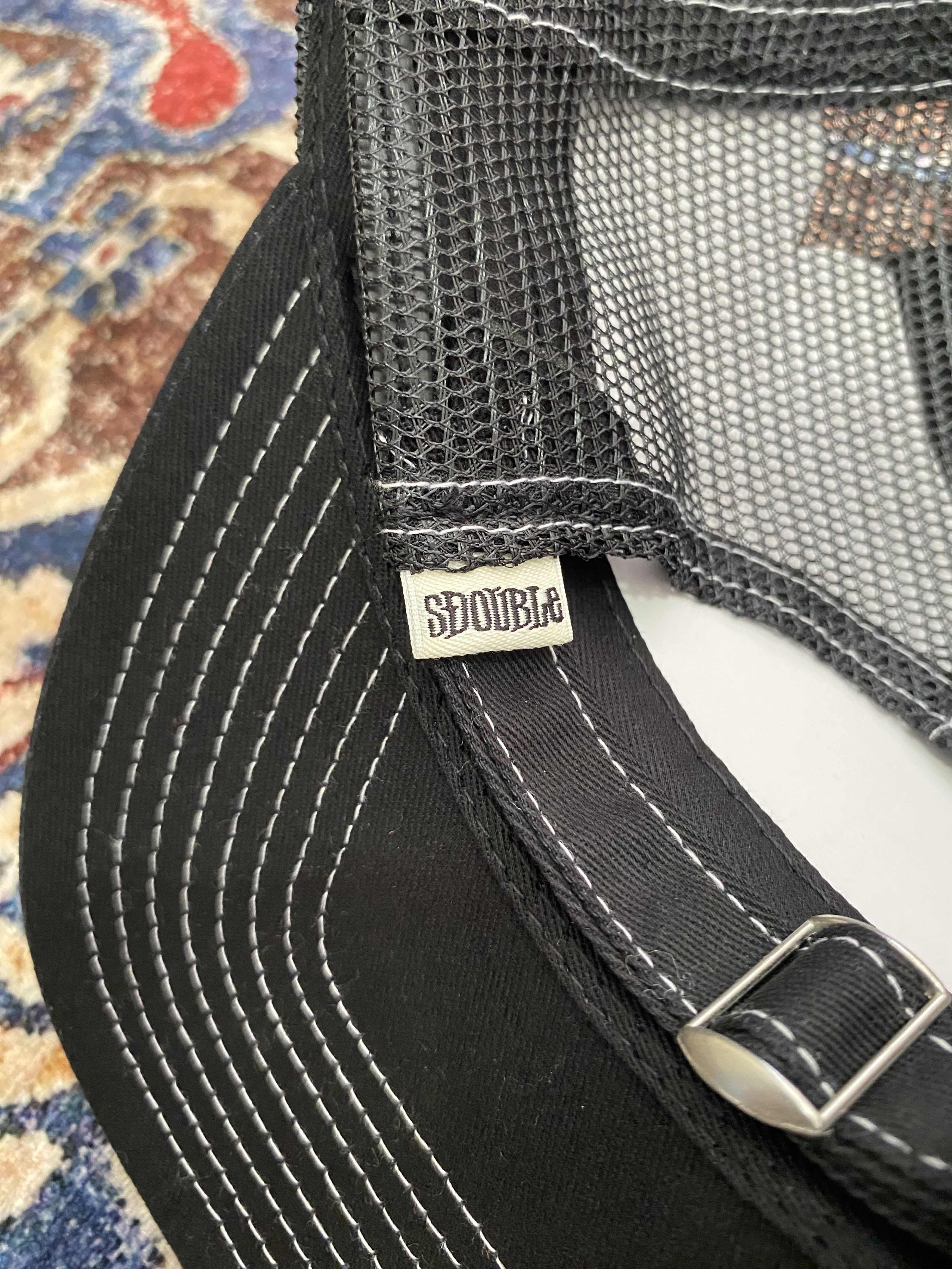 S/DOUBLE S-Double Mid Block Curved Peak Trucker Hat Size ONE SIZE - 5 Thumbnail
