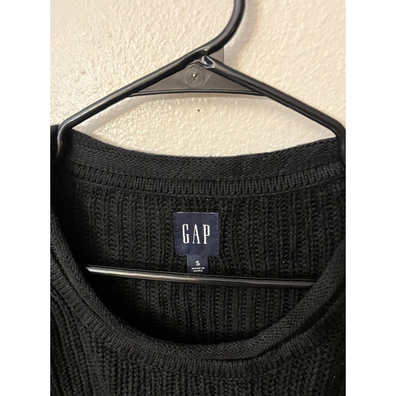 Gap VINTAGE Gap Womens Sweater Knit Turtleneck Pullover Small Black Winter Clothing Size S / US 4 / IT 40 - 3 Thumbnail