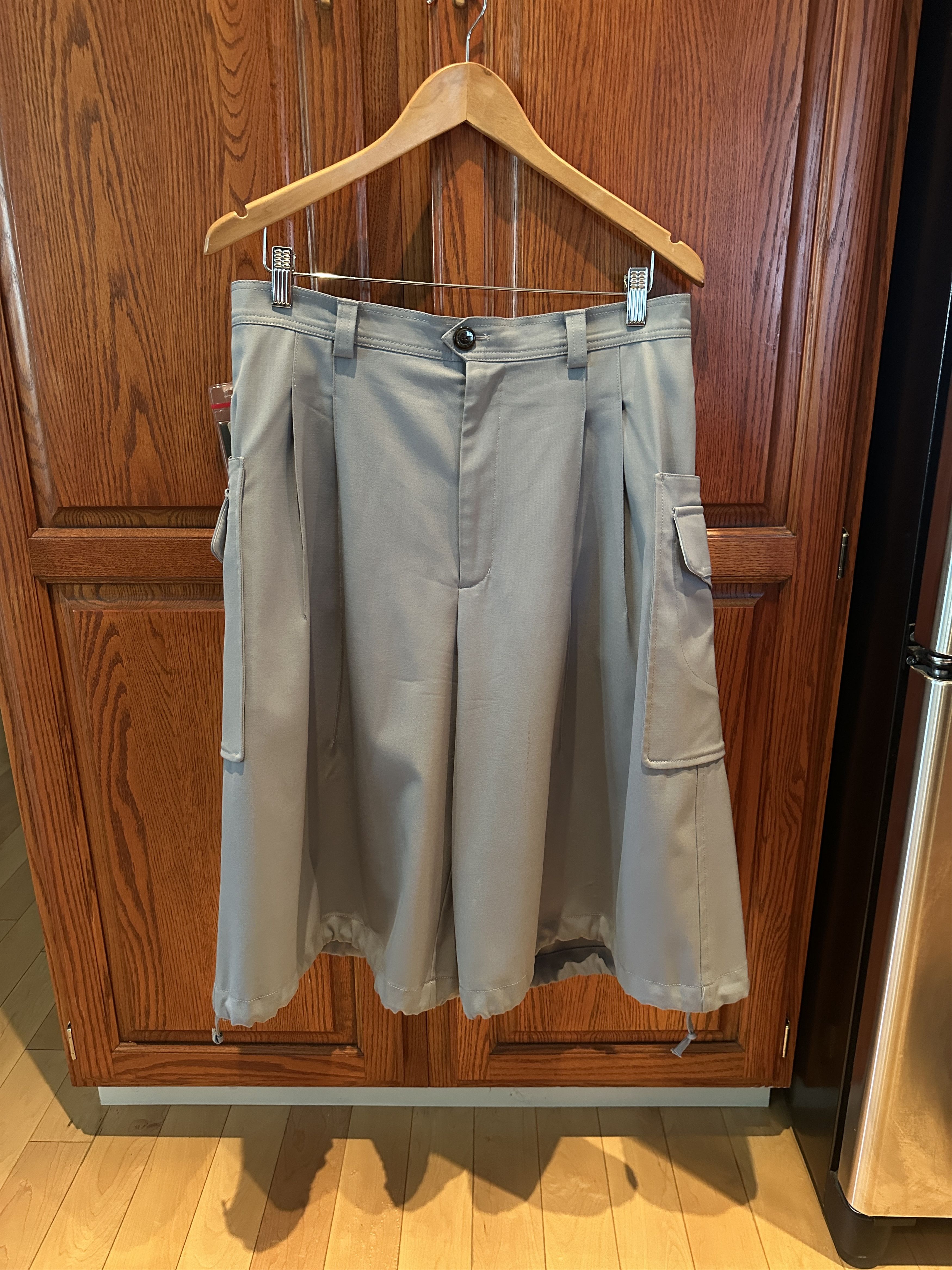 Kiko Kostadinov Kreuk Wide Shorts Sterling Blue SS23 Zlatyu