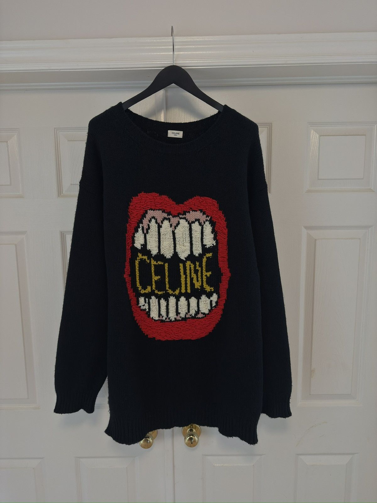 Celine Celine Celine 21ss the Dancing Kid mouth sweater Size US M / EU 48-50 / 2 - 1 Thumbnail
