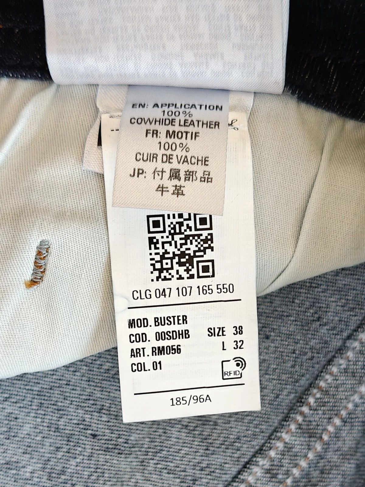 Diesel Diesel BUSTER-X L.32 MENS JEANS T/9527 Size US 38 / EU 54 - 9 Thumbnail