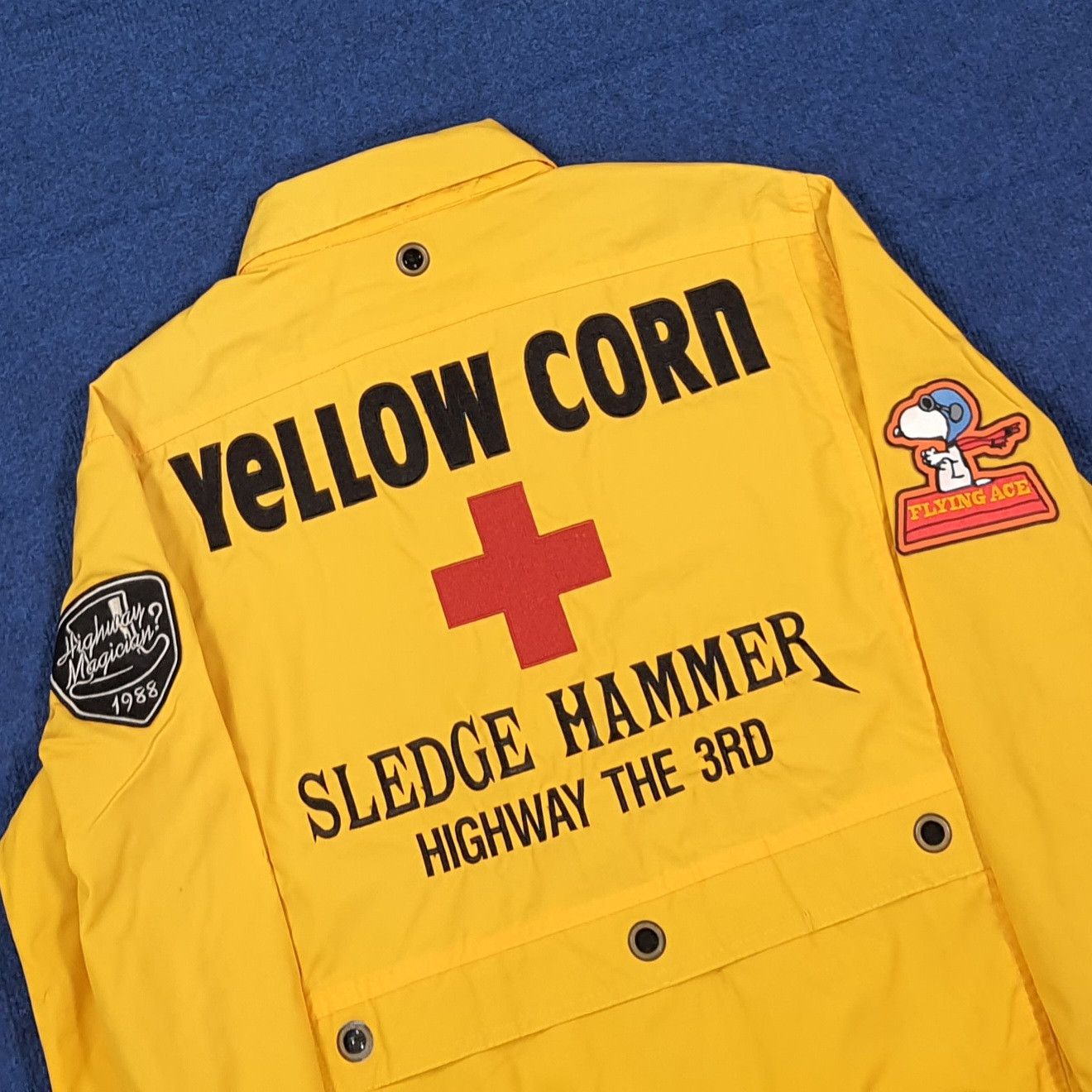 YELLOW CORN RARE Yellow Corn Japan Snoopy Racing Jacket C306N17 Size US M / EU 48-50 / 2 - 2 Thumbnail