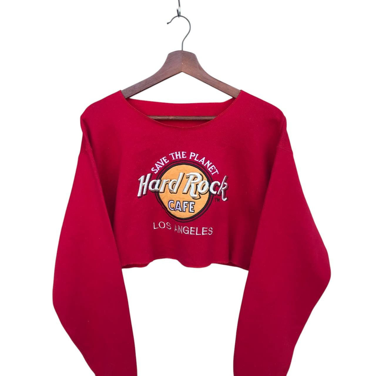 Vintage VINTAGE HARDROCK CAFE LOS ANGELES CROPPED SWEATSHIRT Size M / US 6-8 / IT 42-44 - 2 Thumbnail
