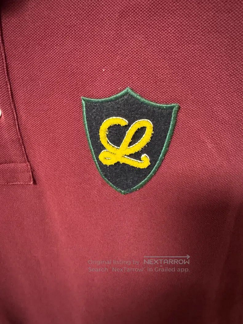 Loewe Loewe Burgundy polo shirt short-sleeve, soft to the touch, Size US M / EU 48-50 / 2 - 5 Thumbnail